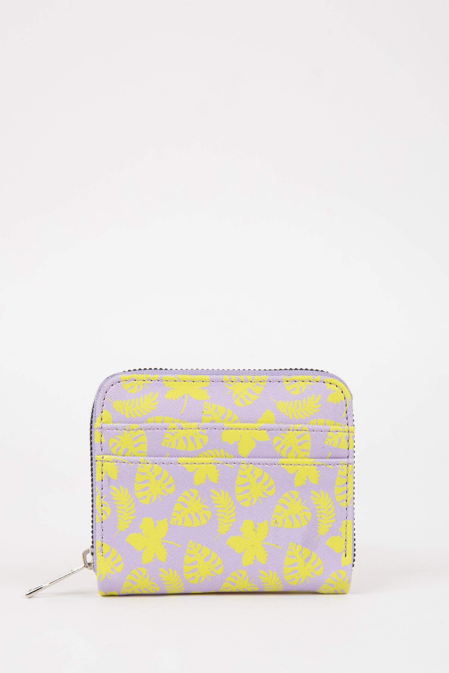 Kadın Yaprak Desenli Suni Deri Cüzdan