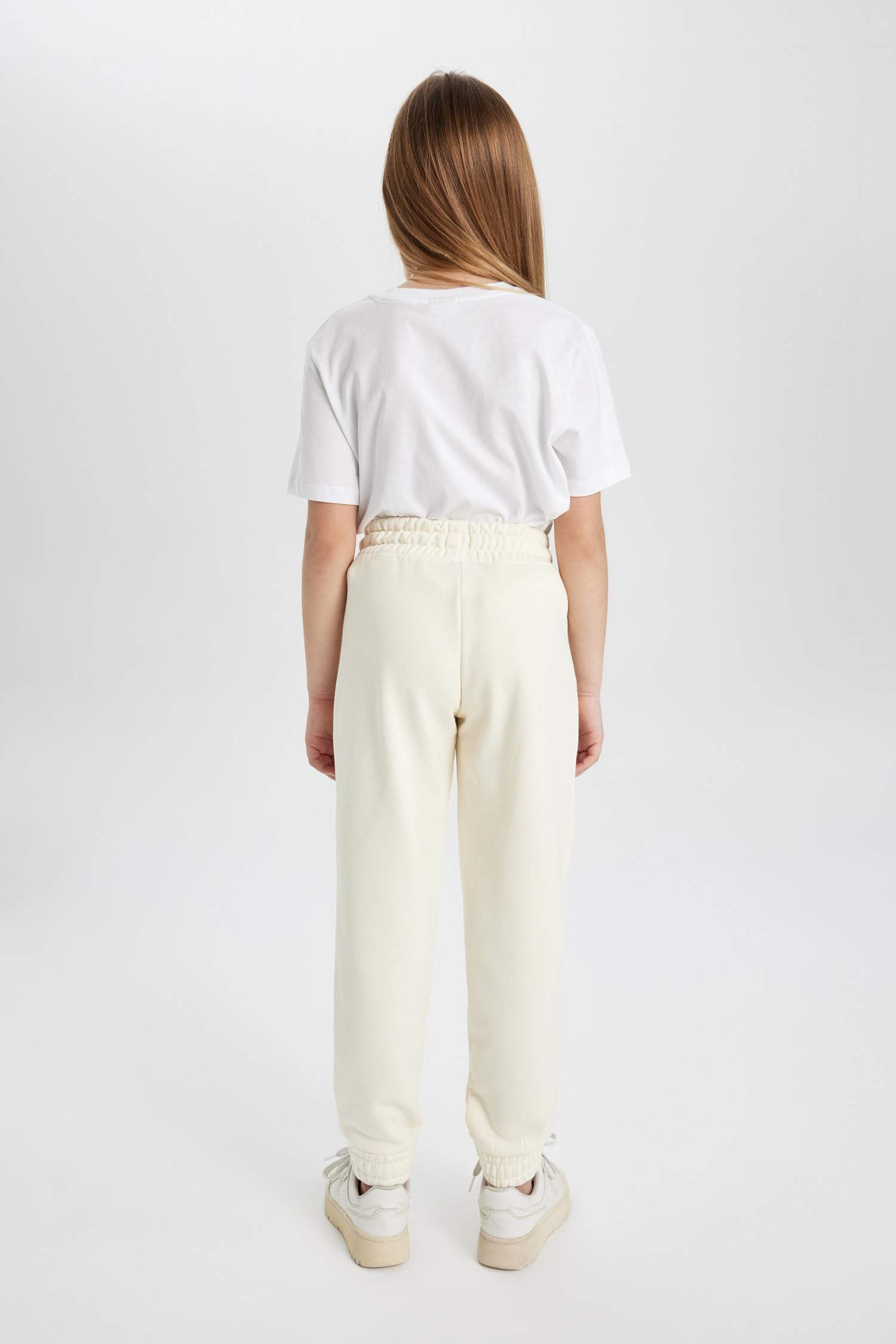 Kız Çocuk NBA Wordmark Beli ve Paçası Lastikli Cepli Jogger Eşofman Altı