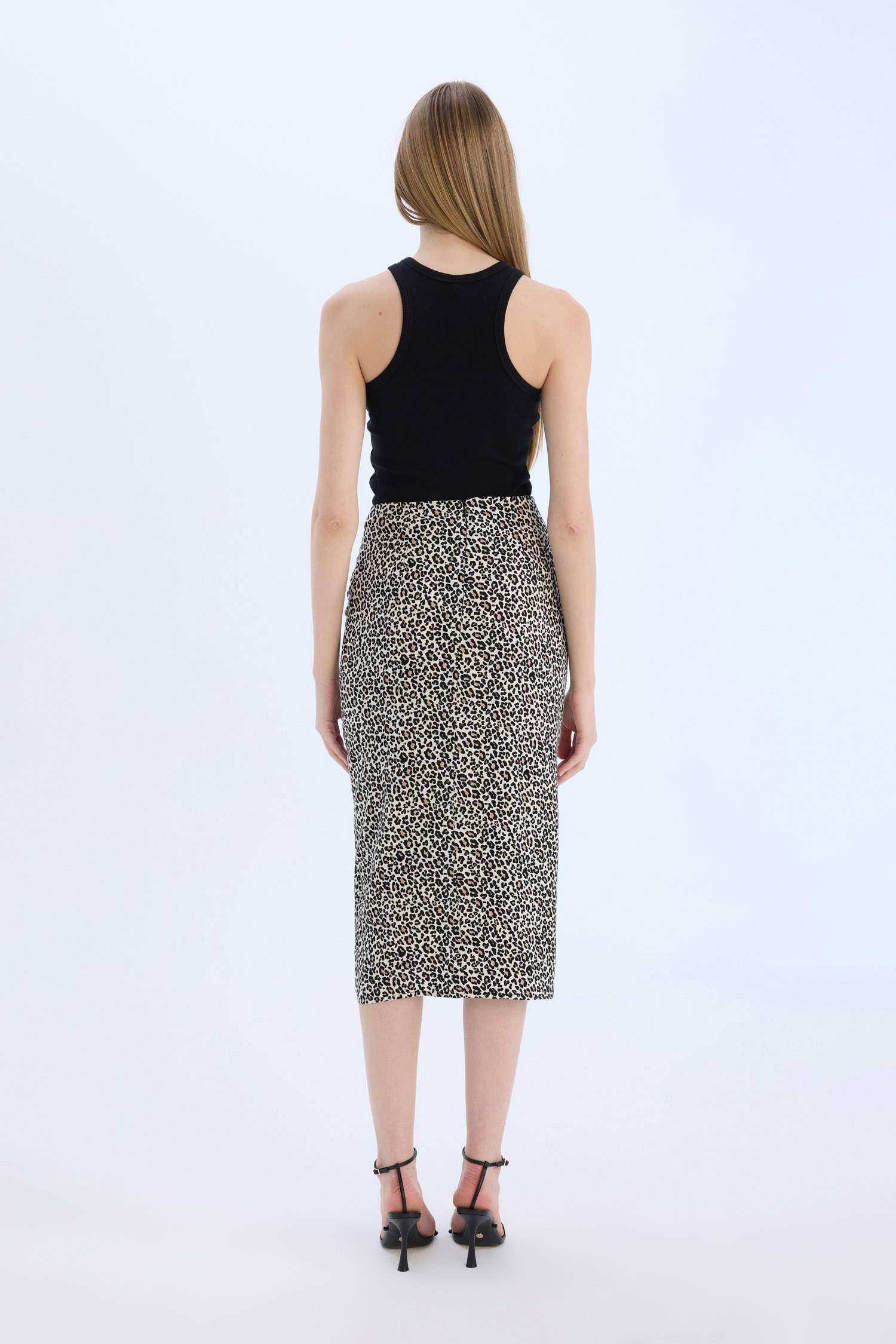 жануар a сызығы орташа ұзындық Тоқылған юбка