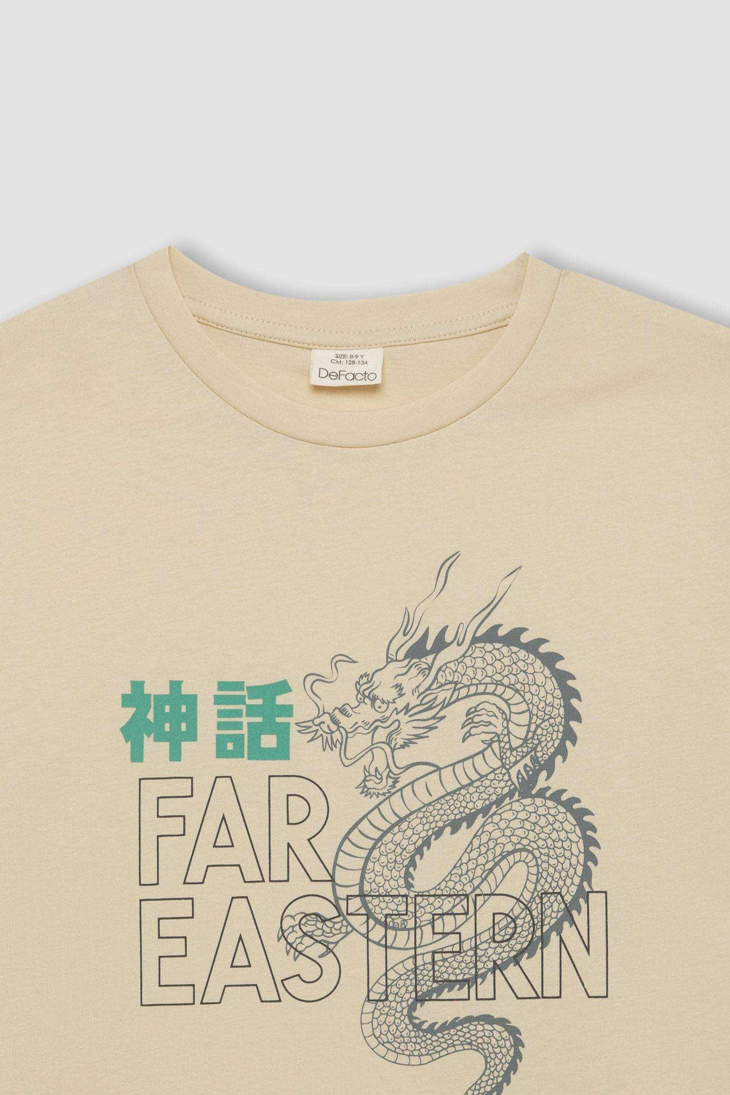 Boy Crew Neck Printed Short Sleeve T-Shirt