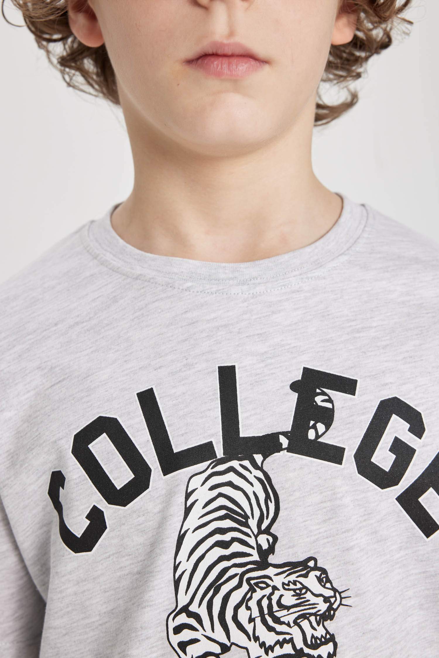 T-Shirt Imprimé à Manches Courtes Col Rond pour Garçon