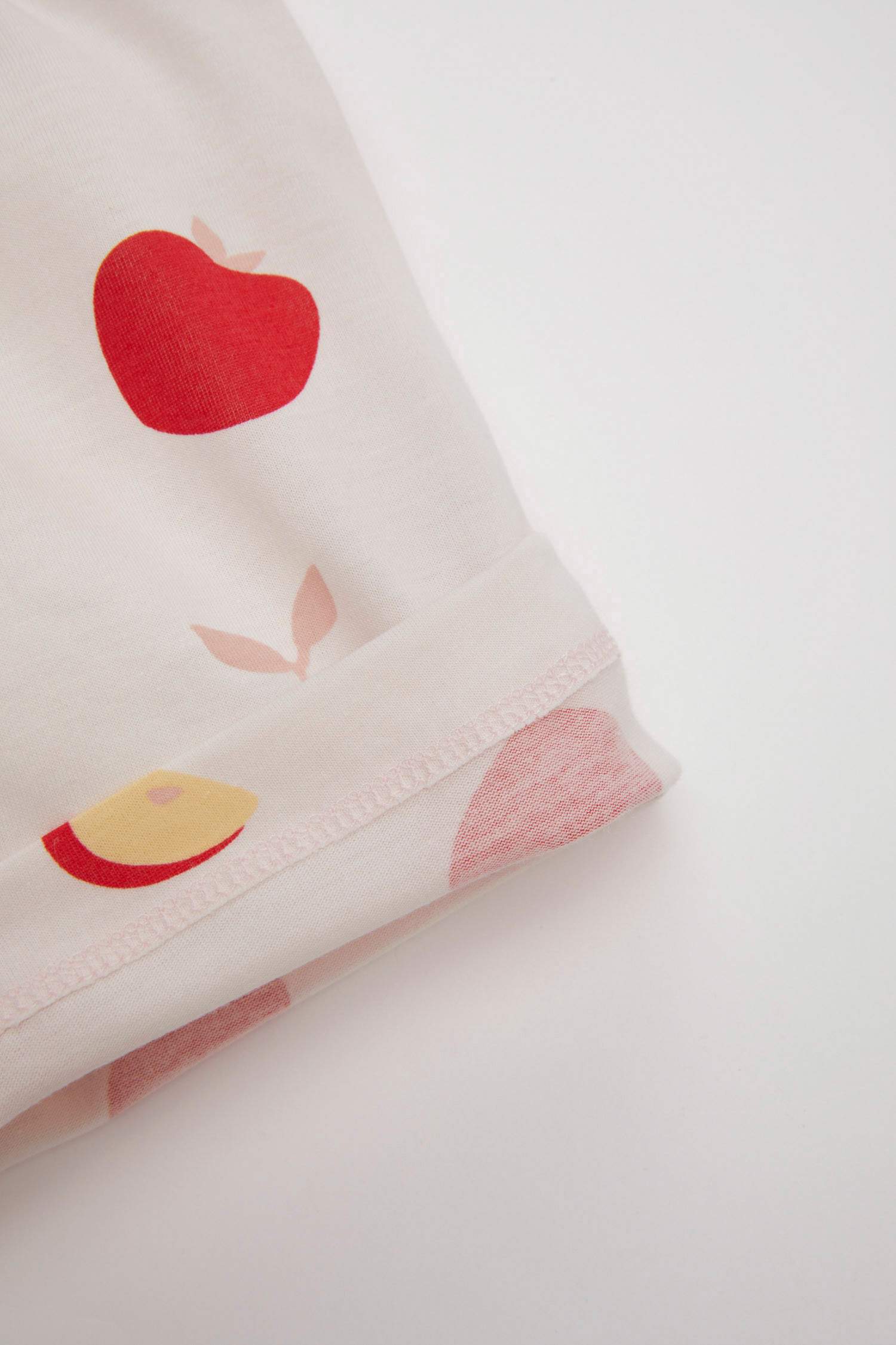 Baby Girl Fruit Patterned Cotton 2 Piece Pajama Set