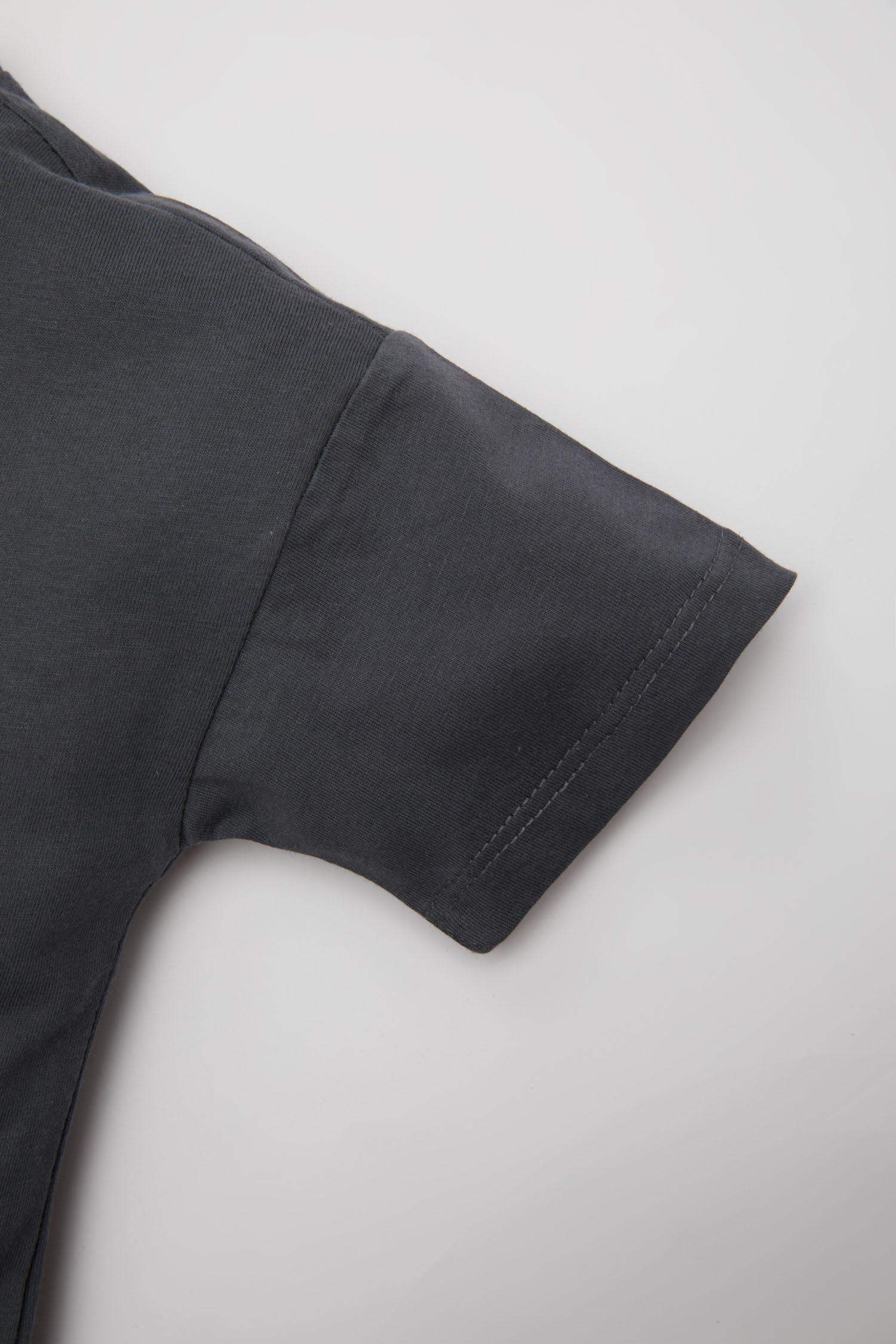 T-Shirt à Manches Courtes Col rond Imprimé à Motif Tigre pour Bébé Garçon