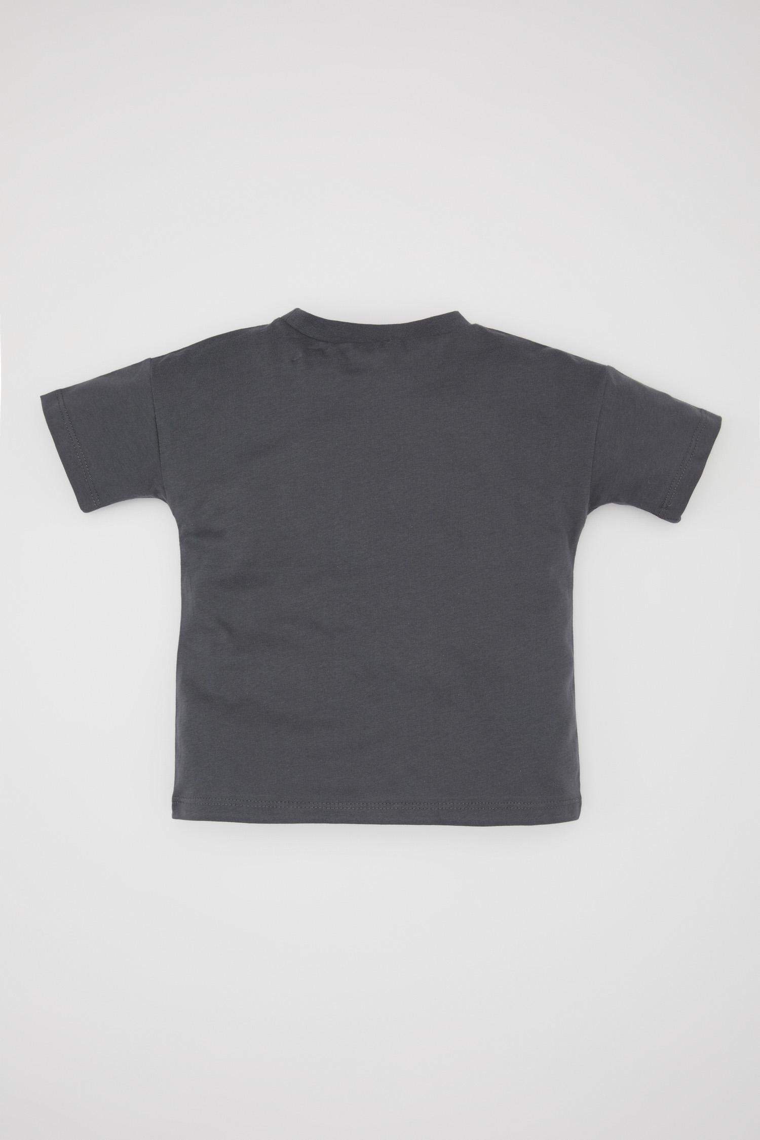 T-Shirt à Manches Courtes Col rond Imprimé à Motif Tigre pour Bébé Garçon