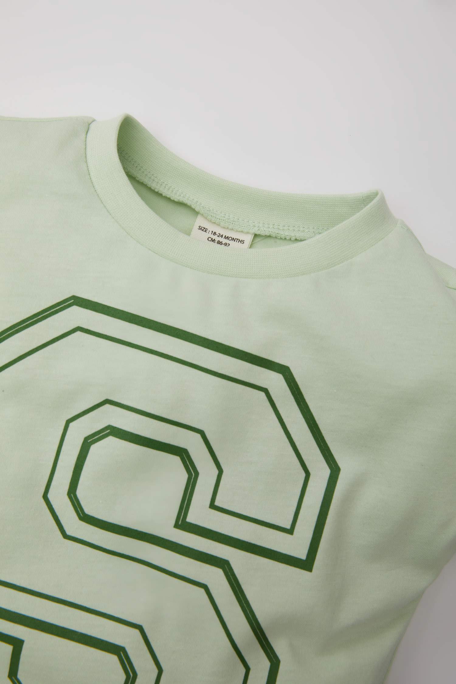 Baby Boy Crew Neck Printed Short Sleeve T-Shirt