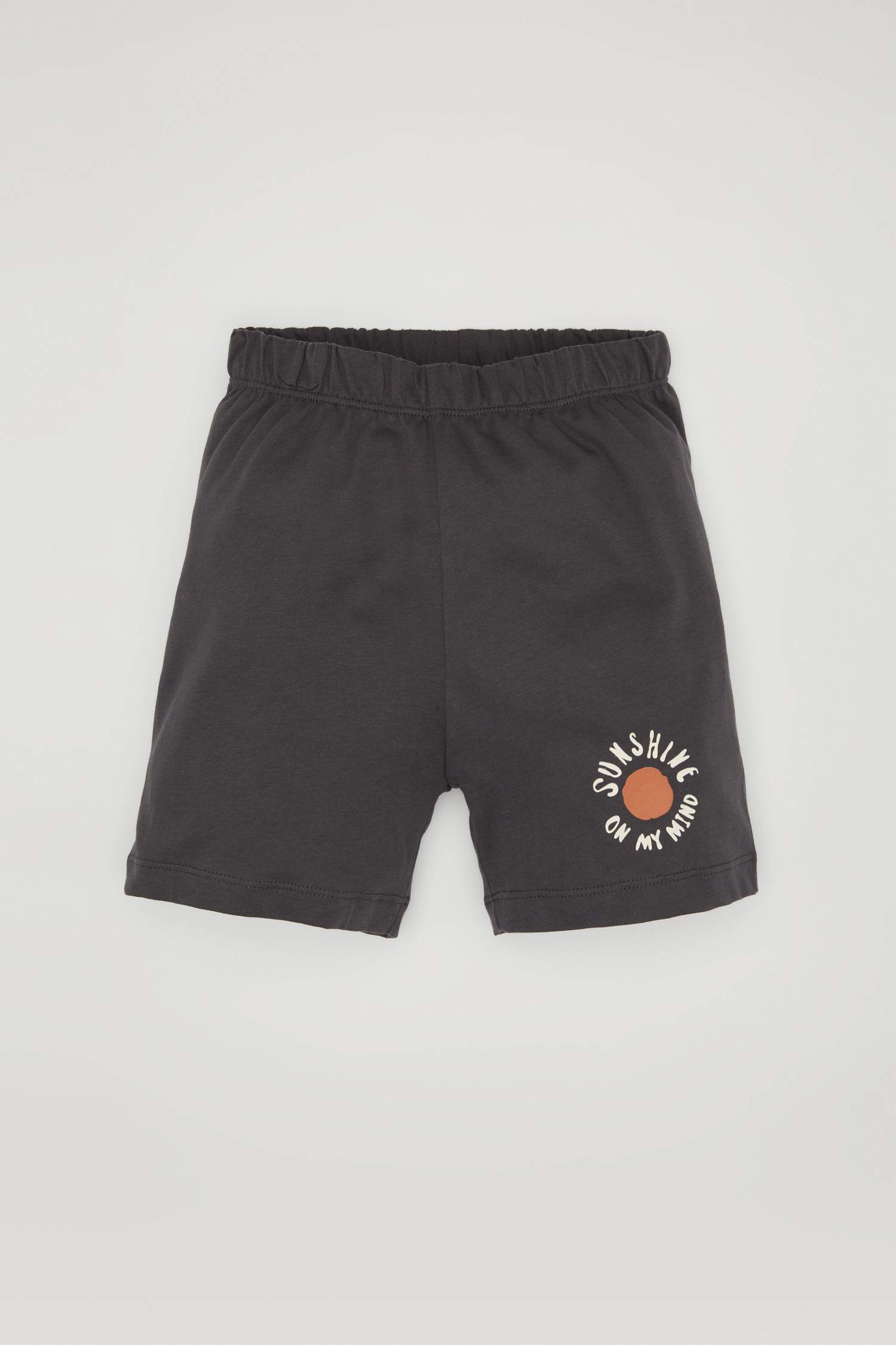 Erkek Bebek Baskılı Kısa Kollu Tişört Şort 2'li Takım