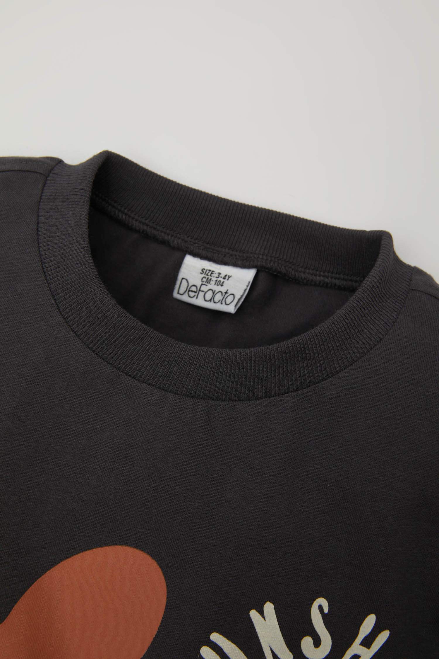 Erkek Bebek Baskılı Kısa Kollu Tişört Şort 2'li Takım