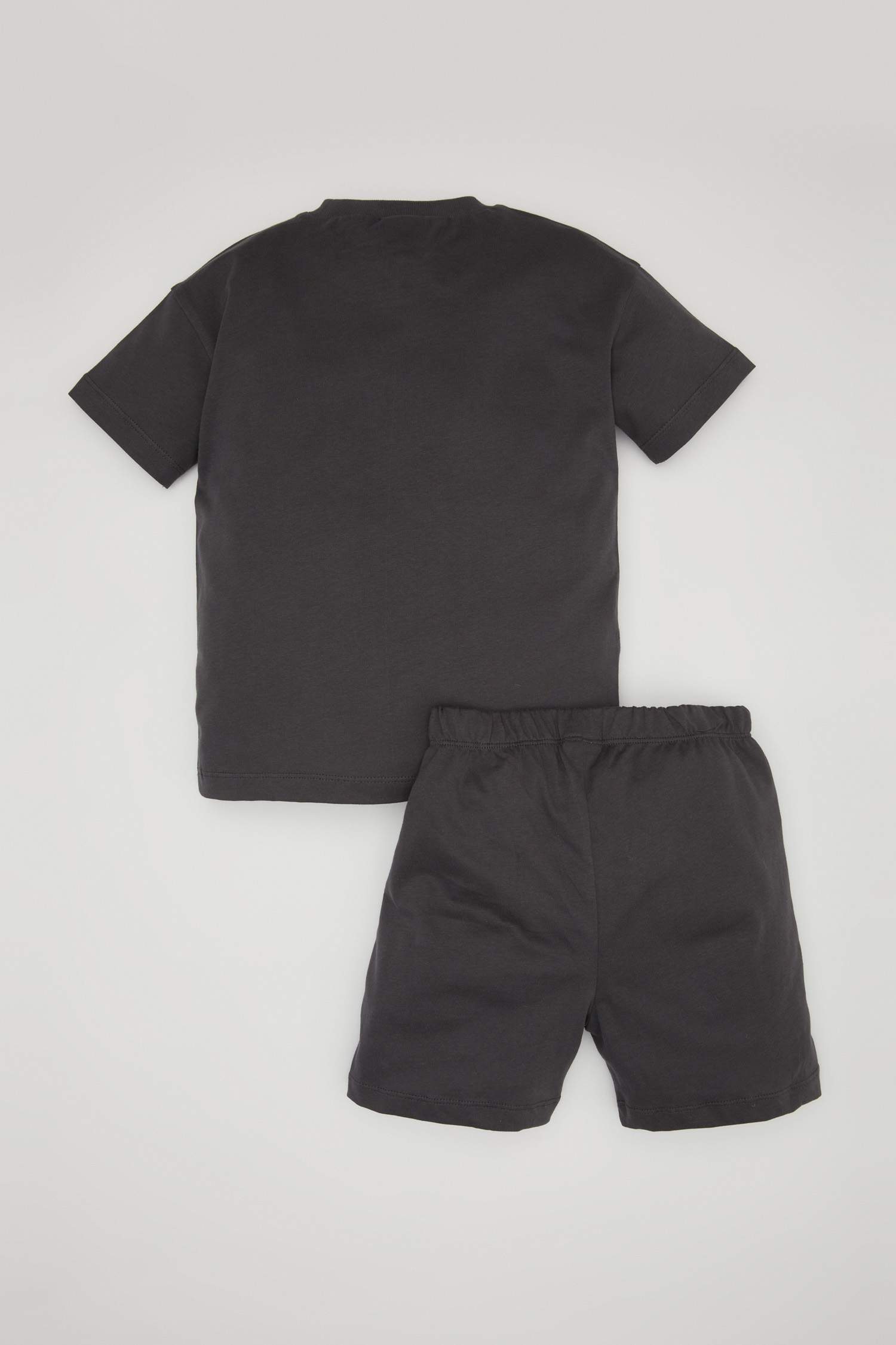 Erkek Bebek Baskılı Kısa Kollu Tişört Şort 2'li Takım