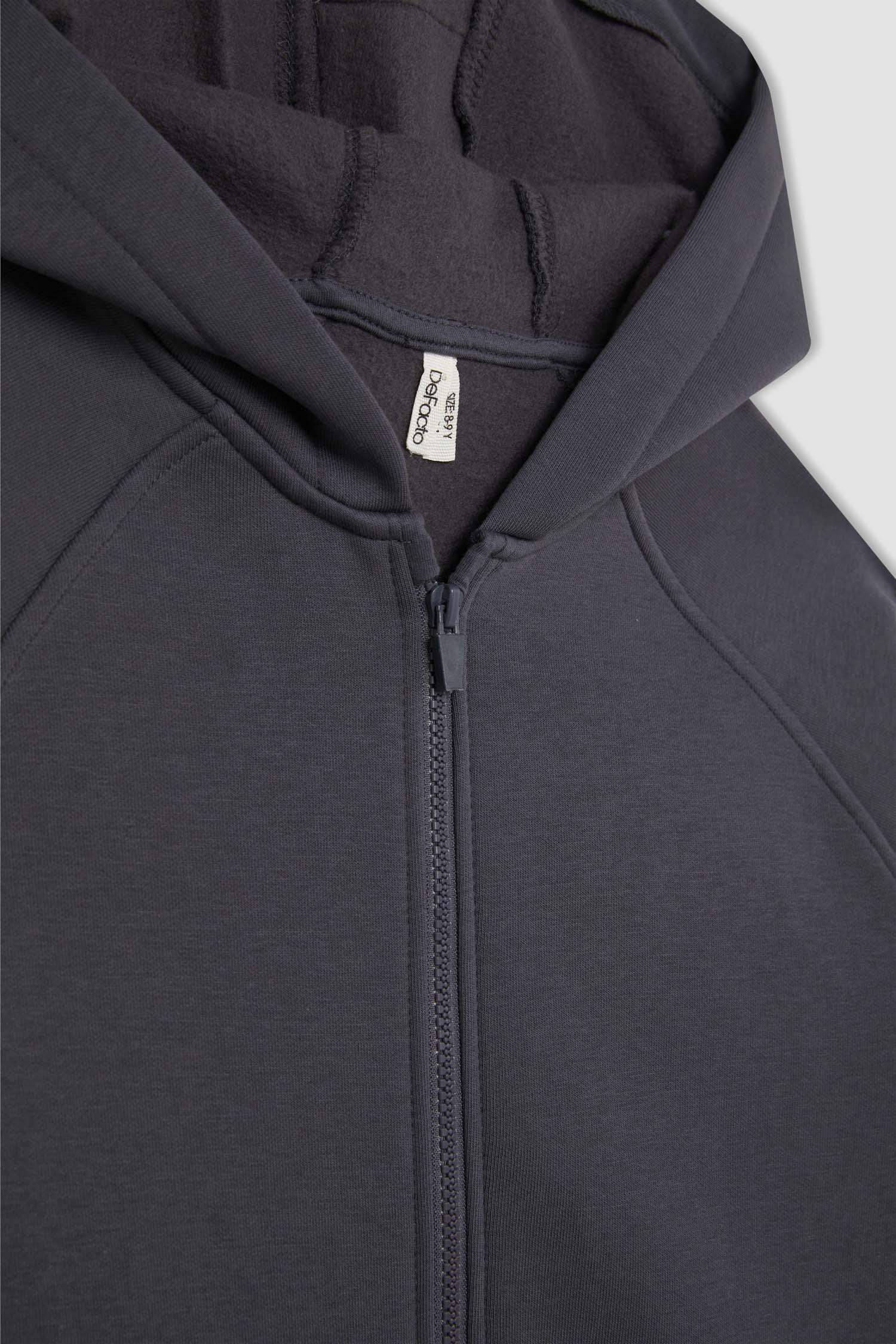 سويتر بناتي قماش سميك بغطاء للرأس وبطانة ناعمة