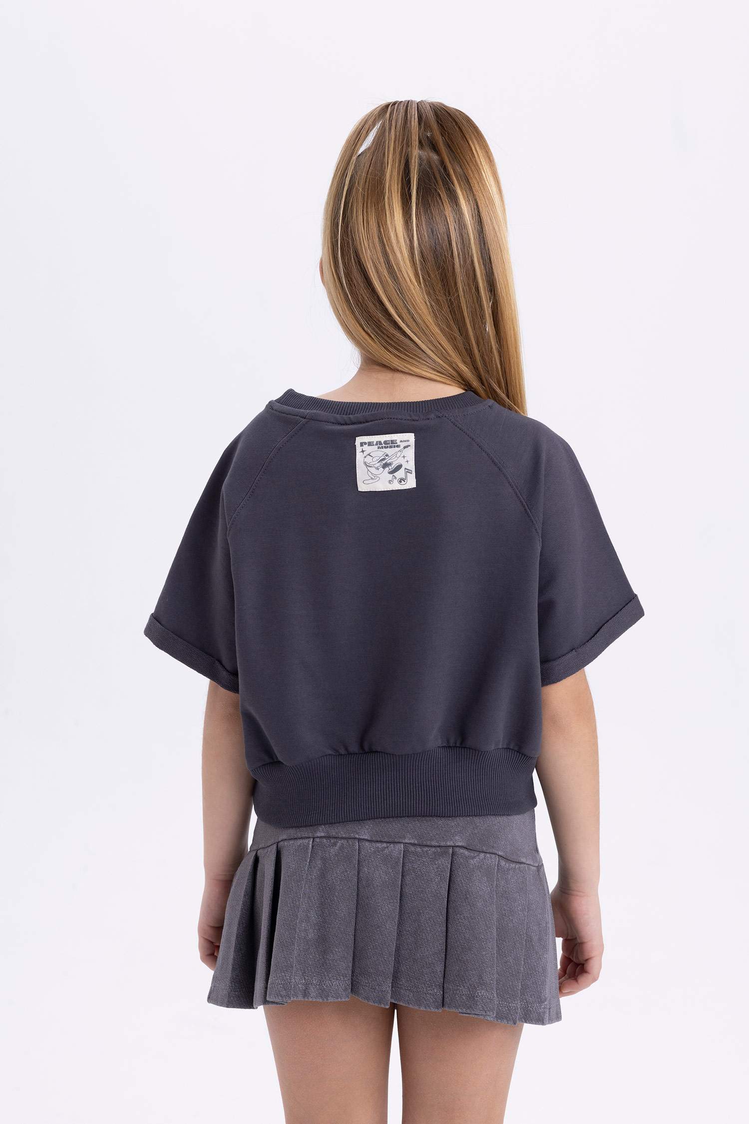 تيشيرت نص ردن بناتي قماش رقيق