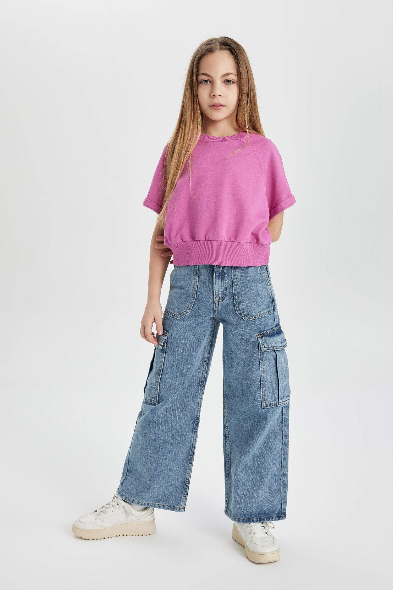 Girl Back Printed Short Sleeve T-Shirt