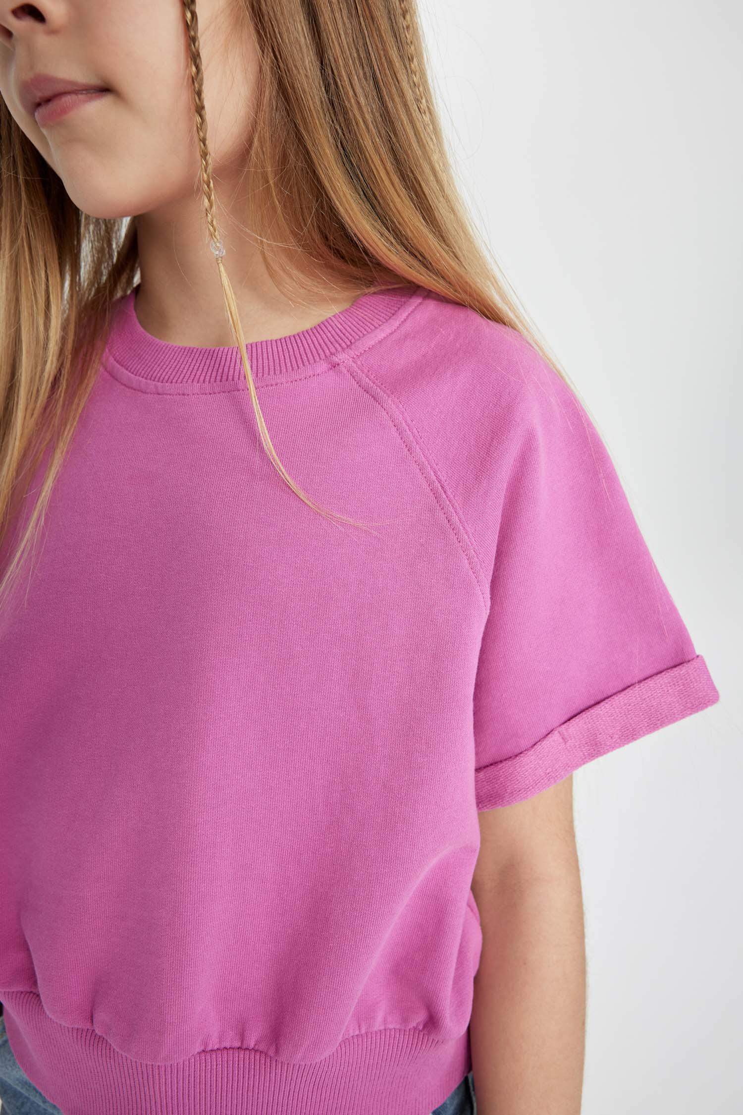 Girl Back Printed Short Sleeve T-Shirt