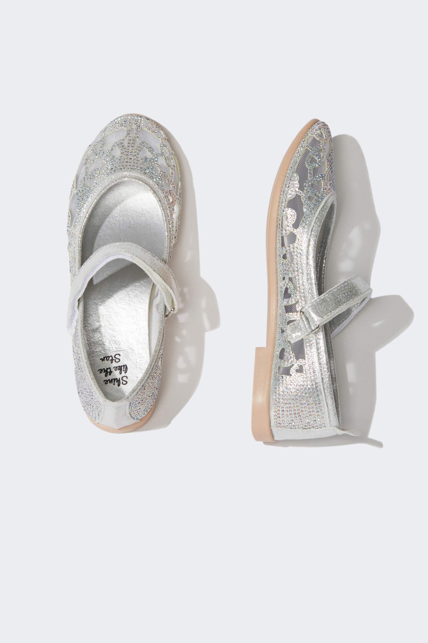 Kız Çocuk Düz Taban Suni Deri Babet