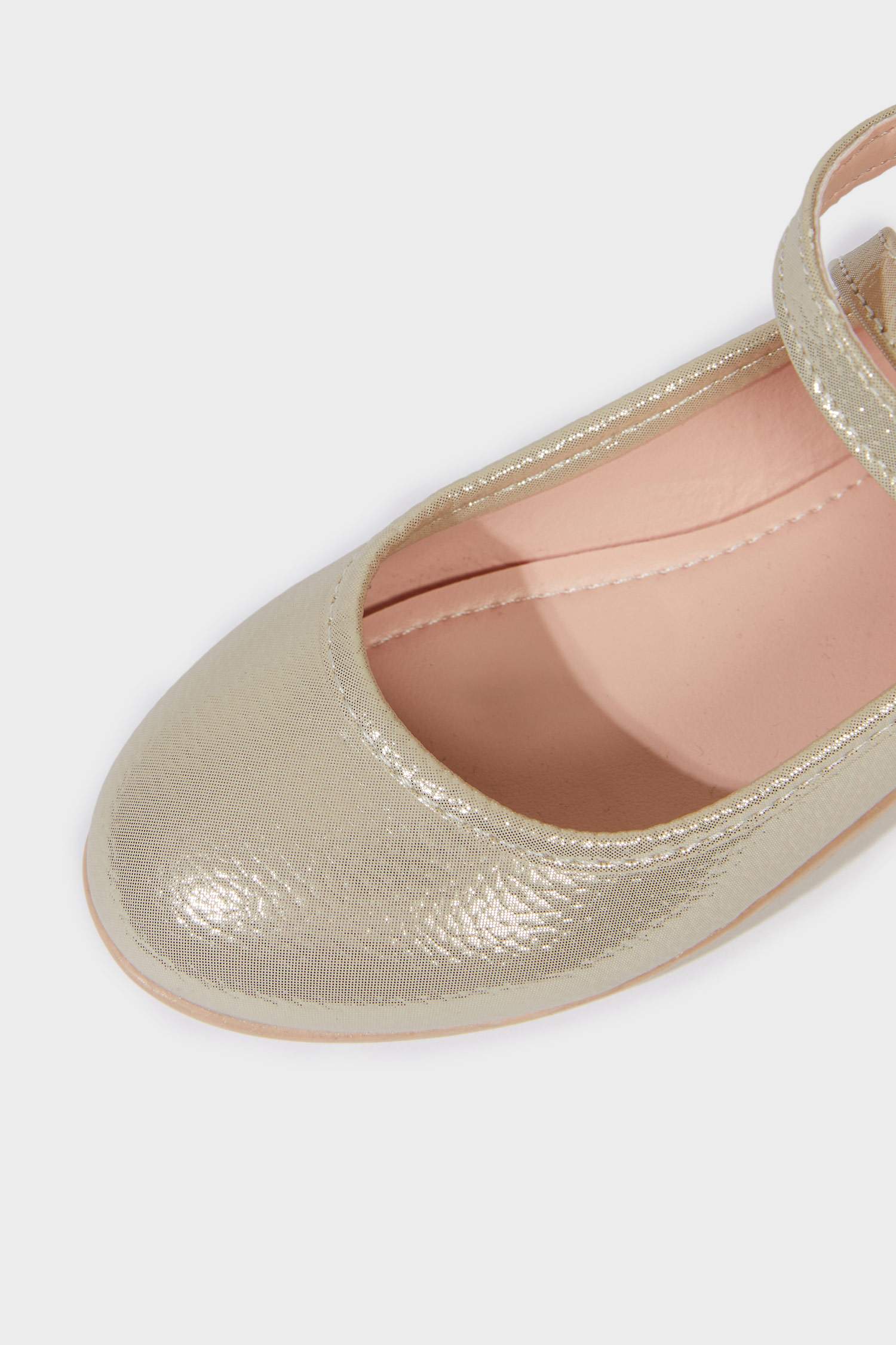 Kız Çocuk Düz Taban Suni Deri Babet