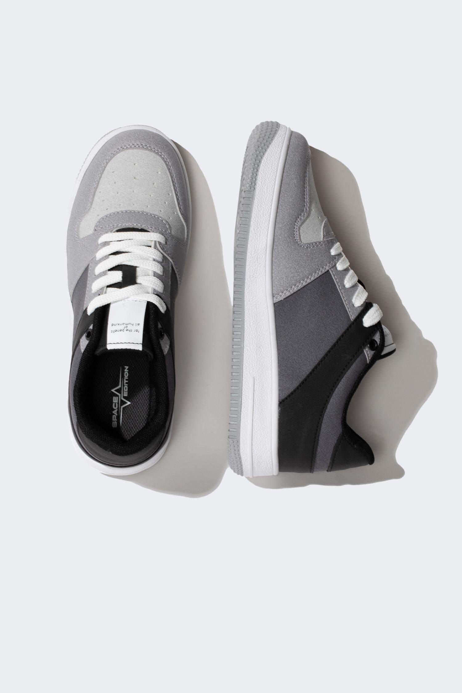 Sneaker en Similicuir à Semelle Haute pour Garçon