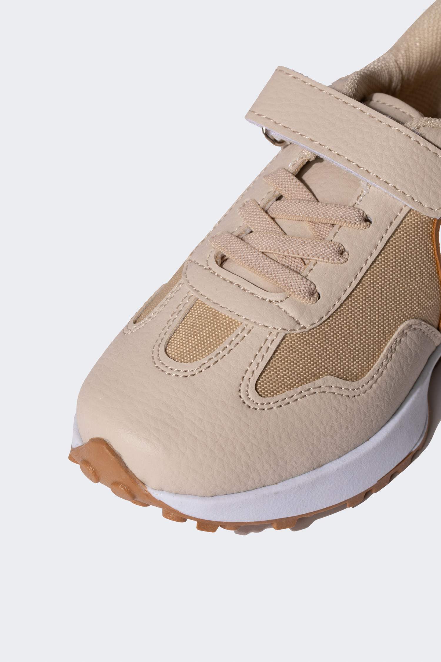 Girl Faux Leather High Sole Sneaker