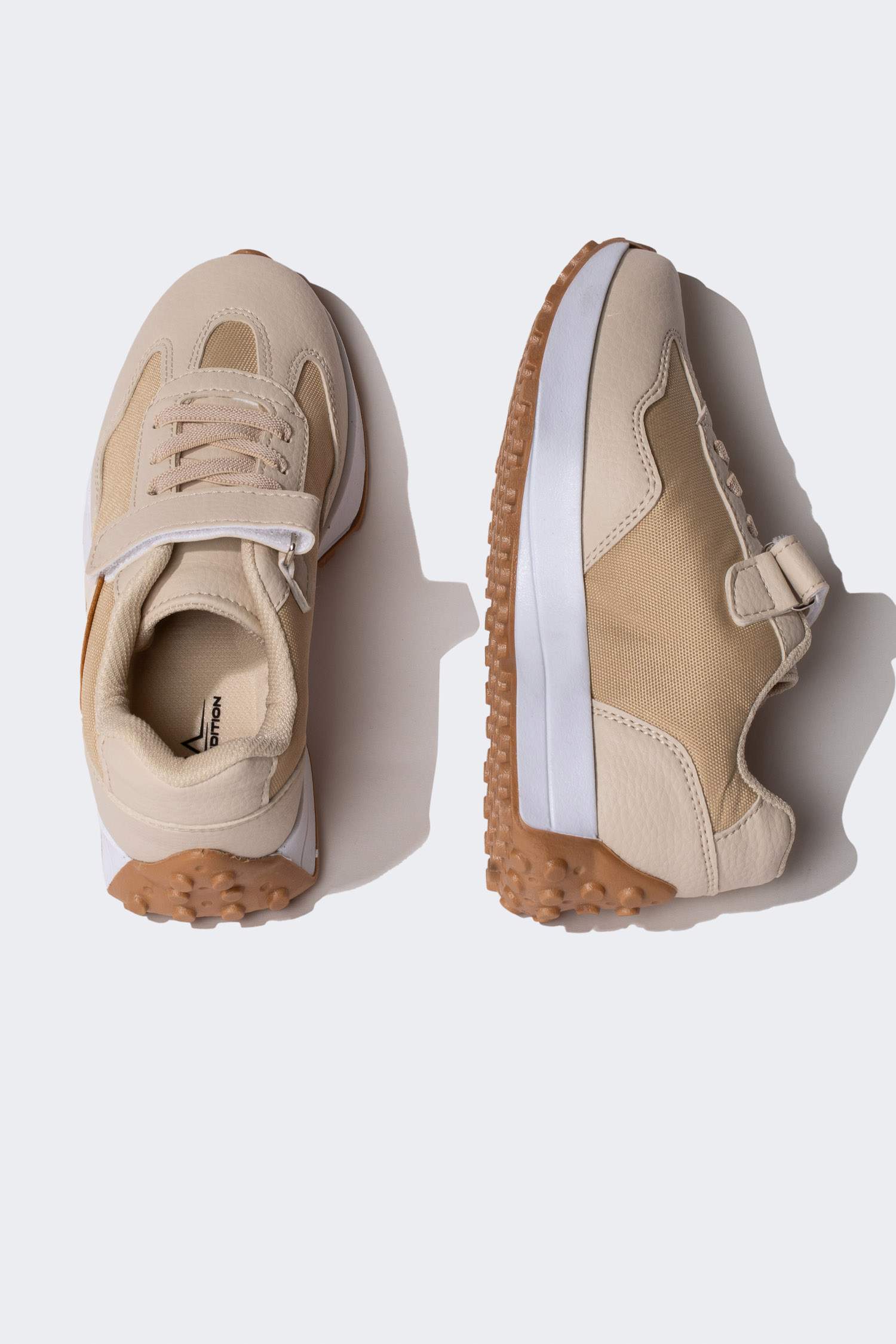 Girl Faux Leather High Sole Sneaker