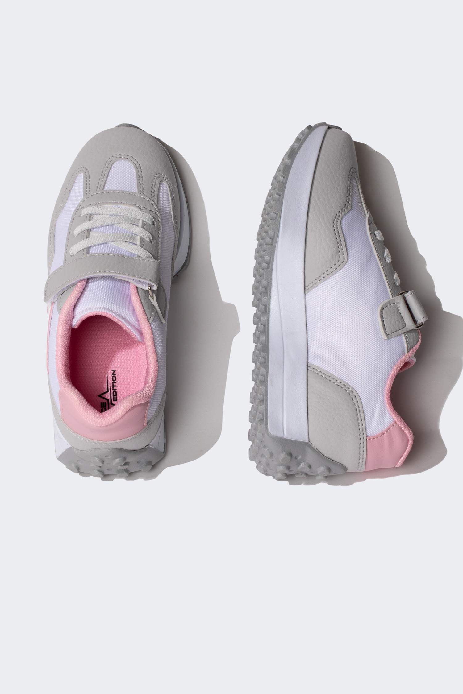 Kız Çocuk Yüksek Taban Suni Deri Sneaker