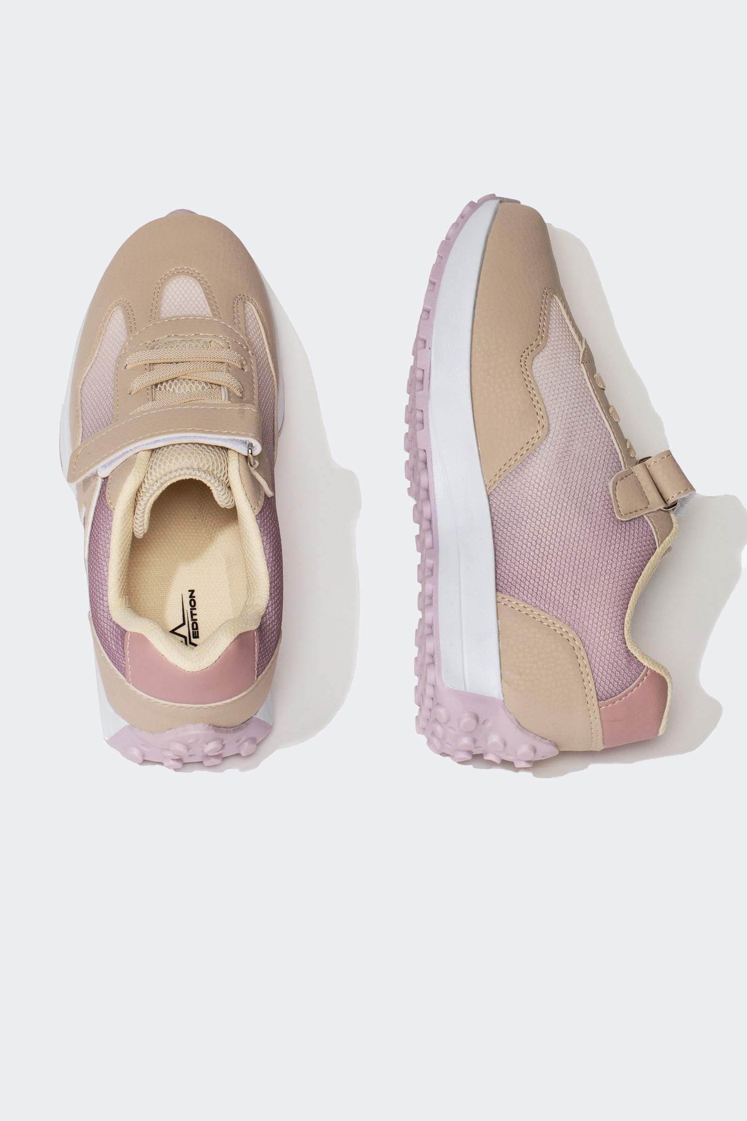 Girl Faux Leather Thick Sole Sneaker