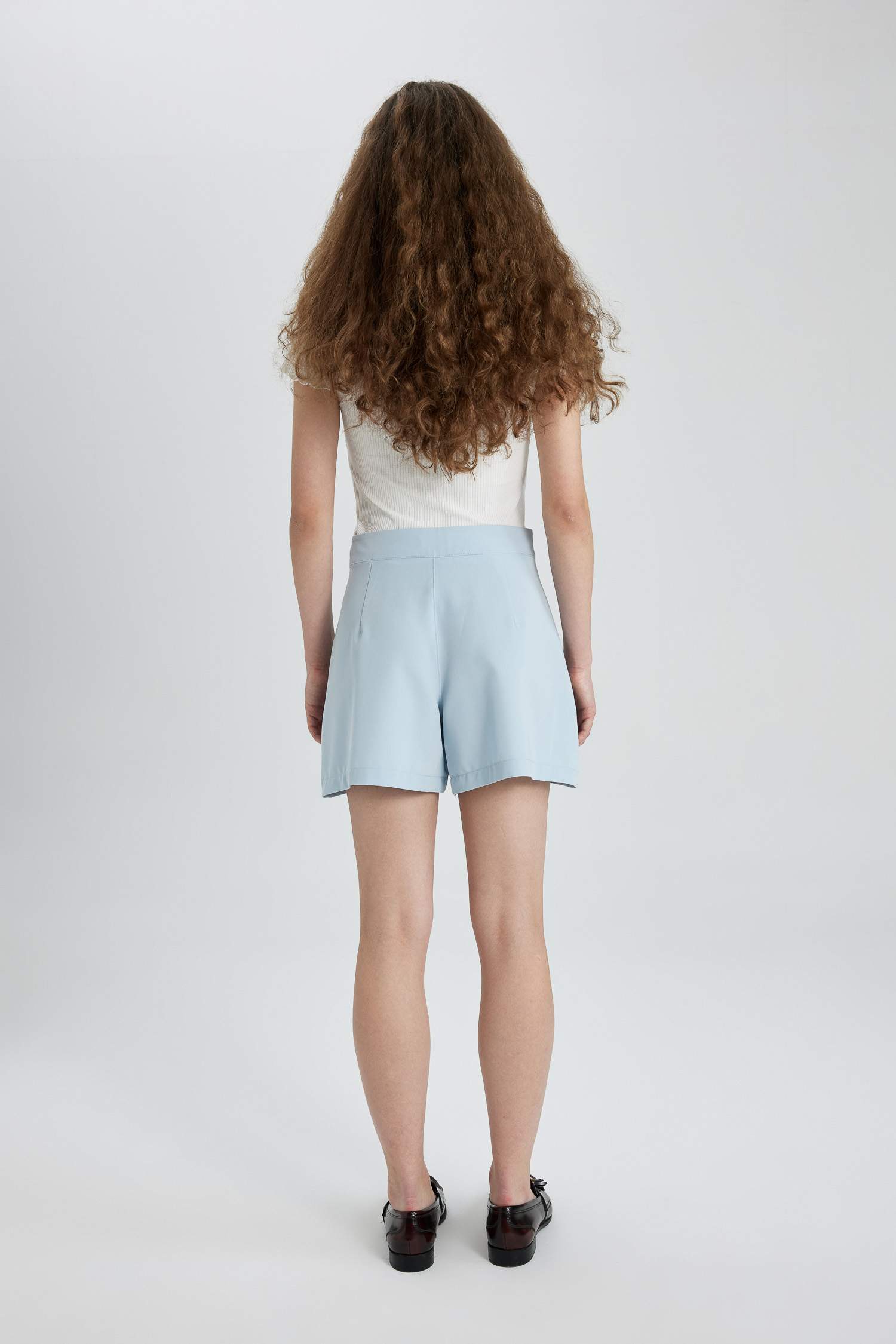 Regular Fit High Waist Shorts