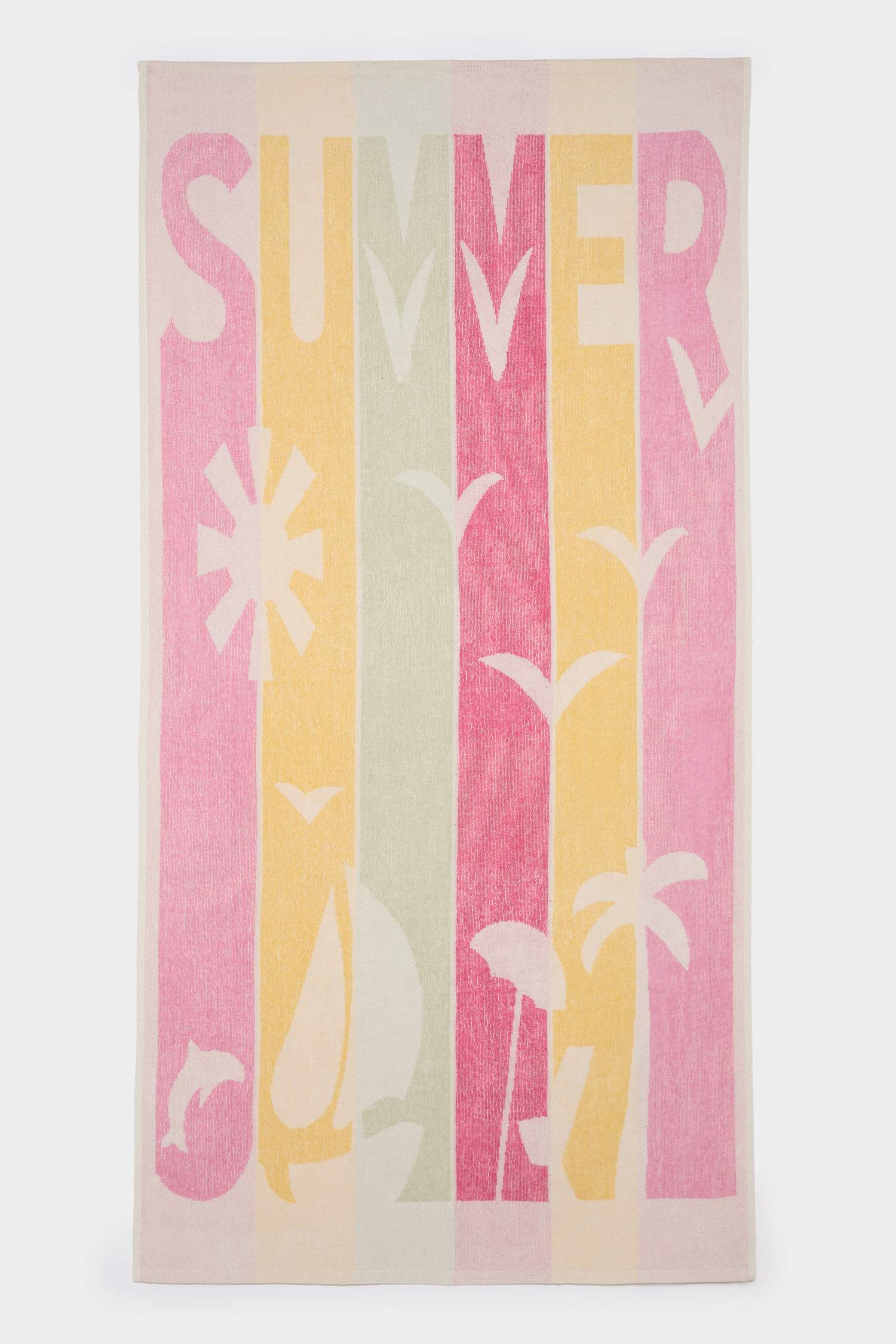 منشفة بحر نسائي قطن منقوش