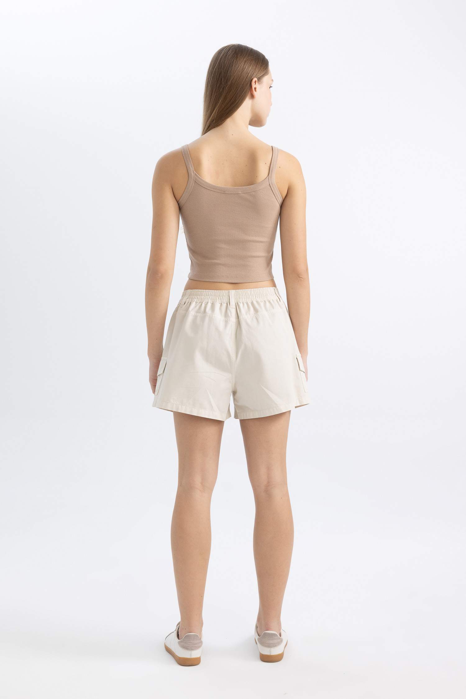 Шорты стандартного кроя из габардина, Coool