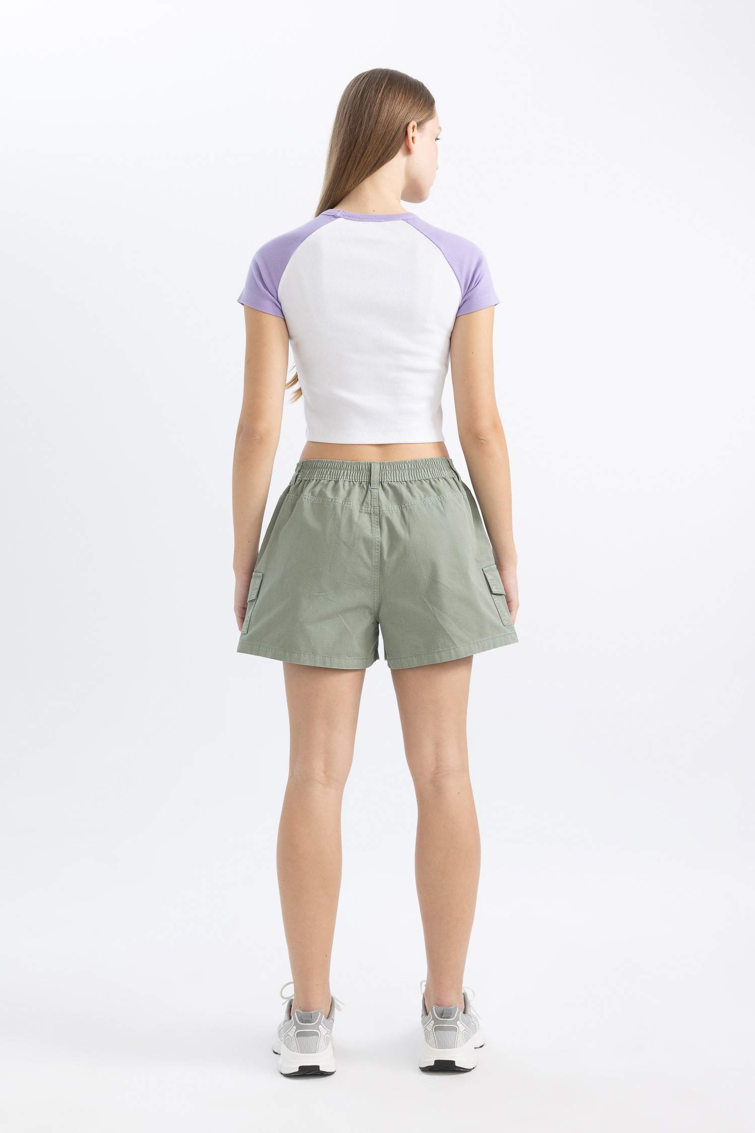 Шорты стандартного кроя из габардина, Coool