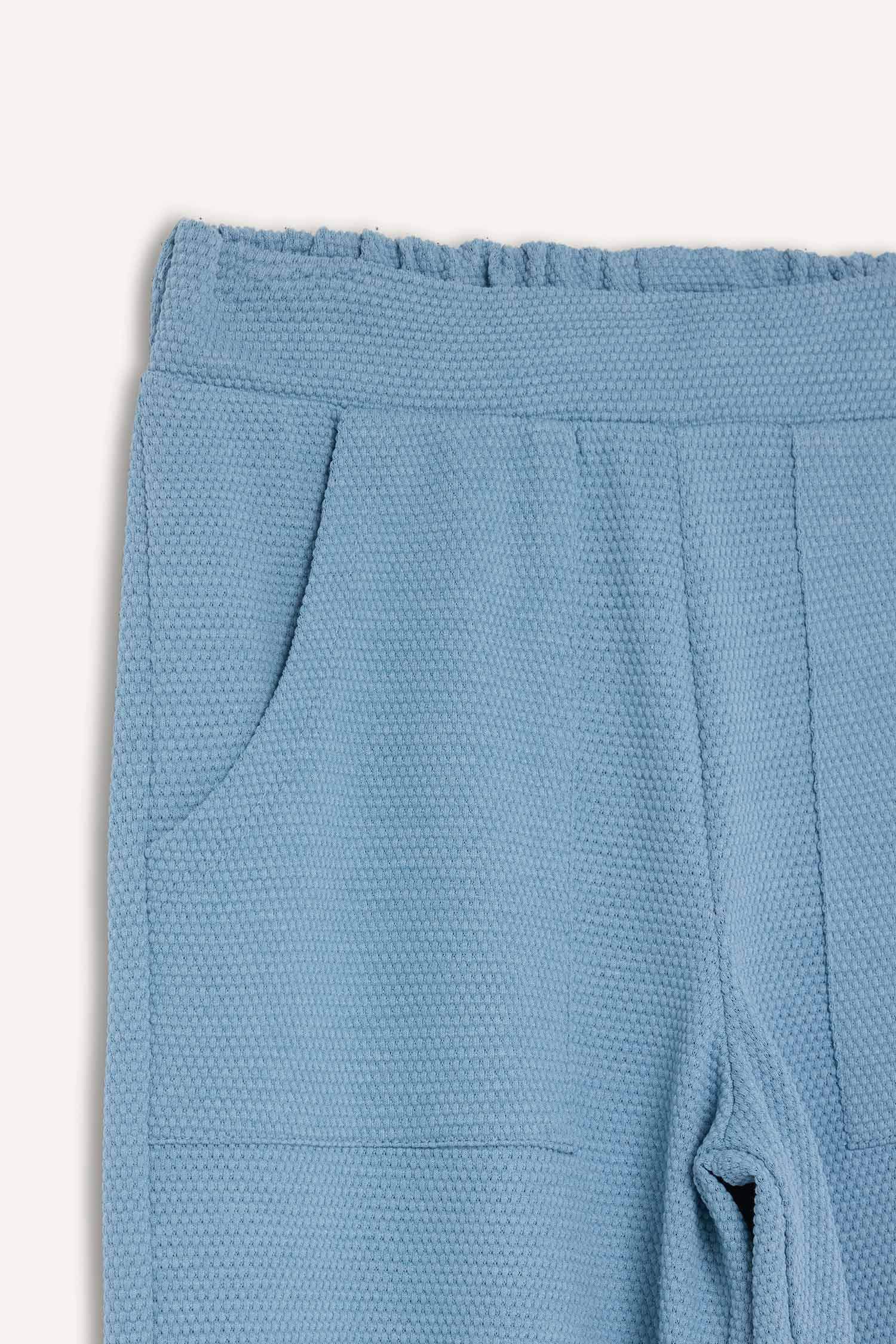 بنطرون بجامة رياضي بناتي برجل واسع وايد ليج