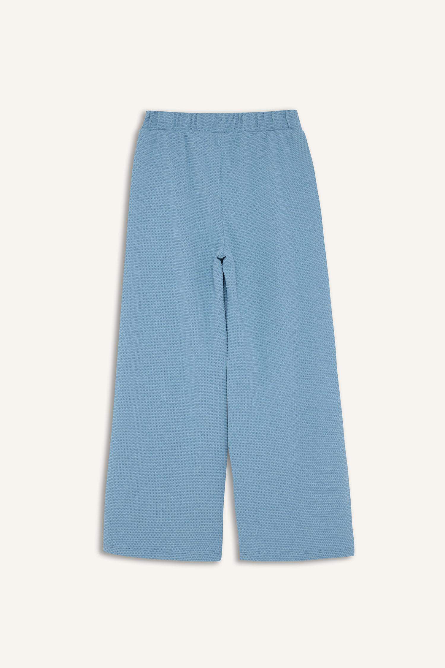 بنطرون بجامة رياضي بناتي برجل واسع وايد ليج