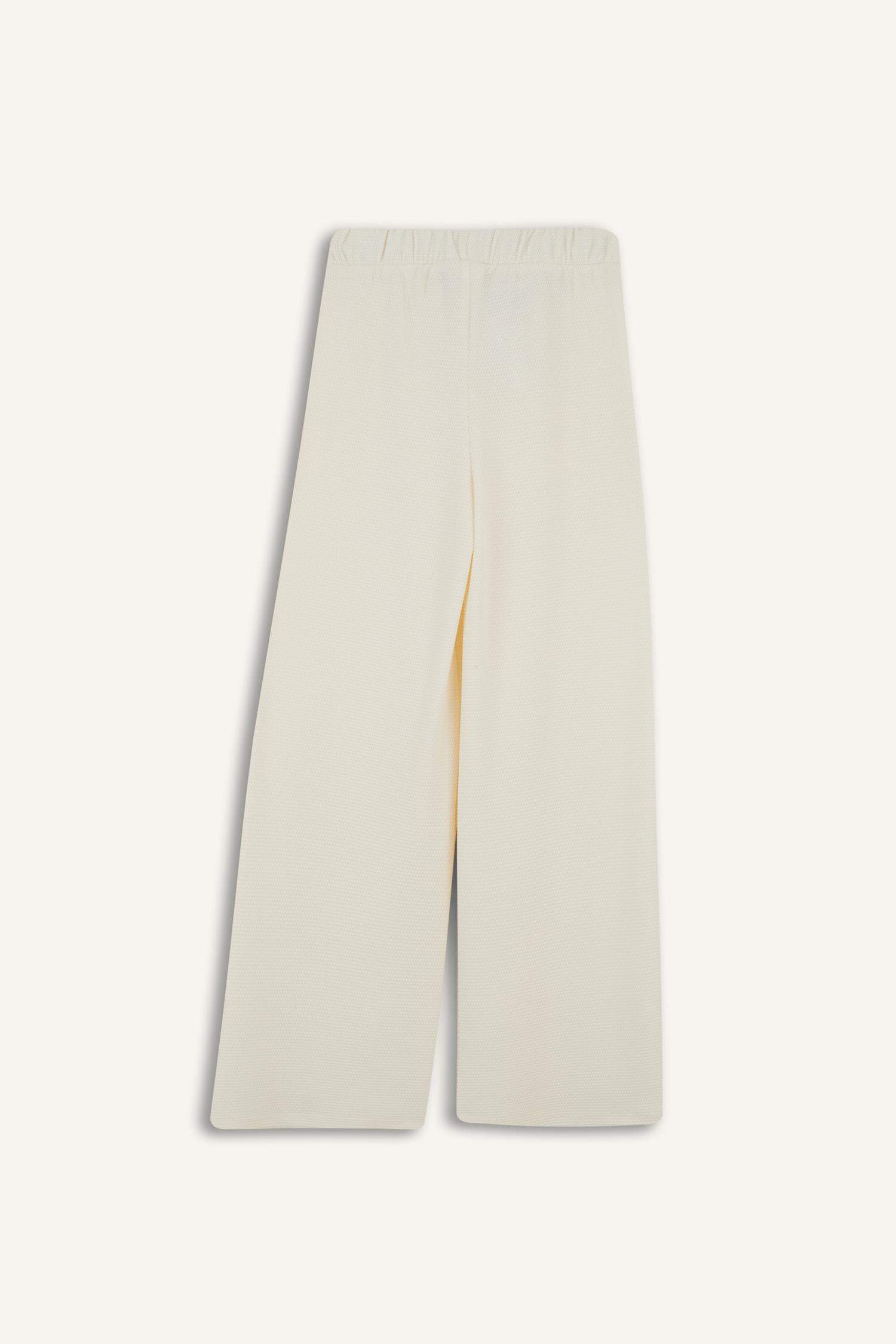 Pantalon de survêtement large à taille élastique pour fille