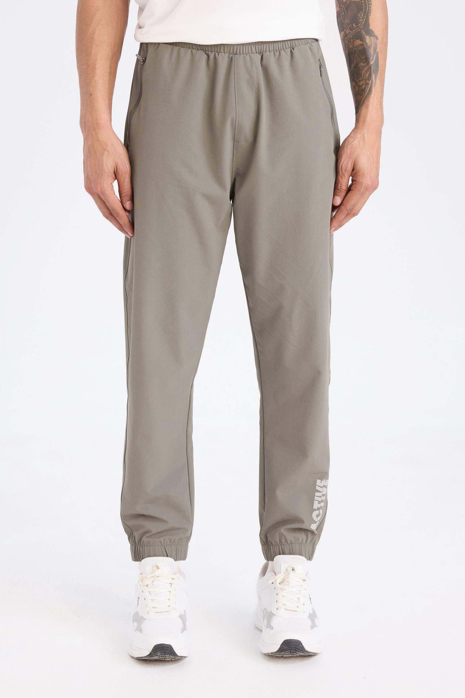 بنطلون سويت بانتس جوجر منسوج سليم فيت من DeFactoFit