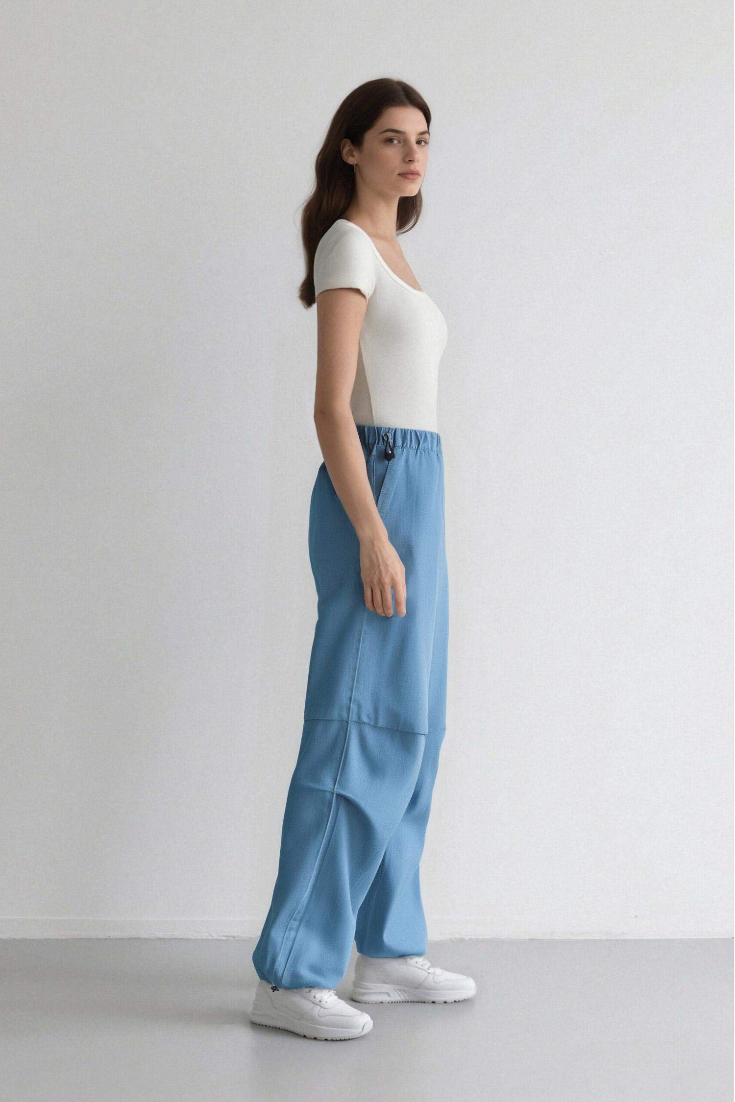 Jogger High Waist Ankle Length Parachute Jeans