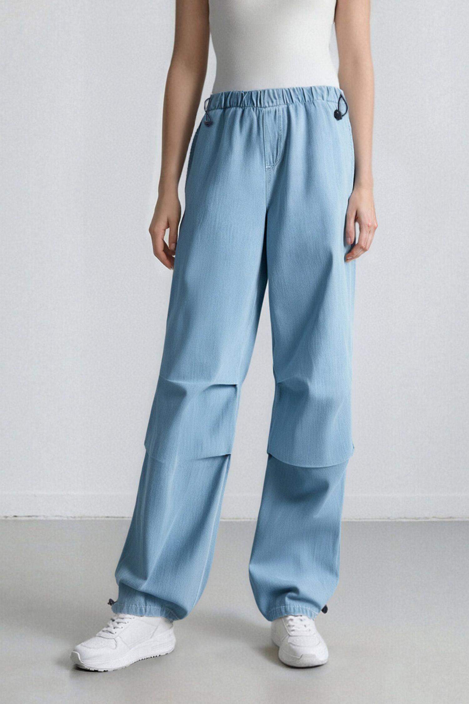 Jogger High Waist Ankle Length Parachute Jeans