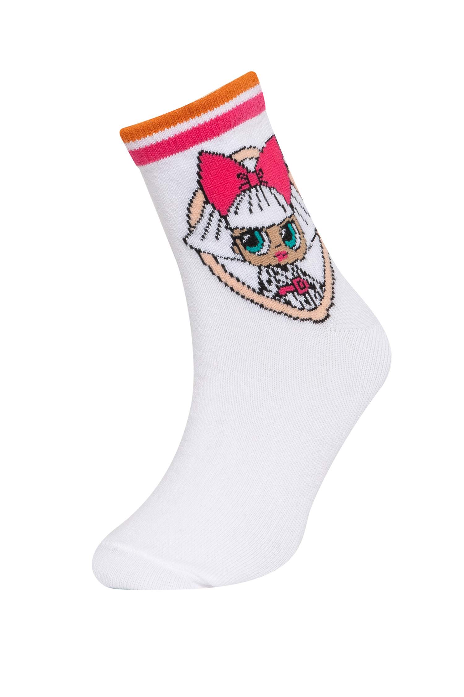 جوارب بامبو بنات قطن من L.O.L - قطعتين