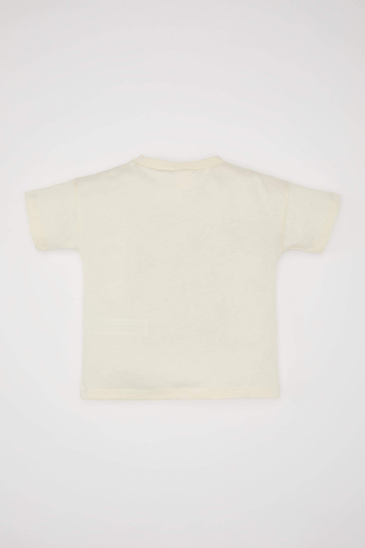 تيشيرت ولادي نص كم بطبعة كلب