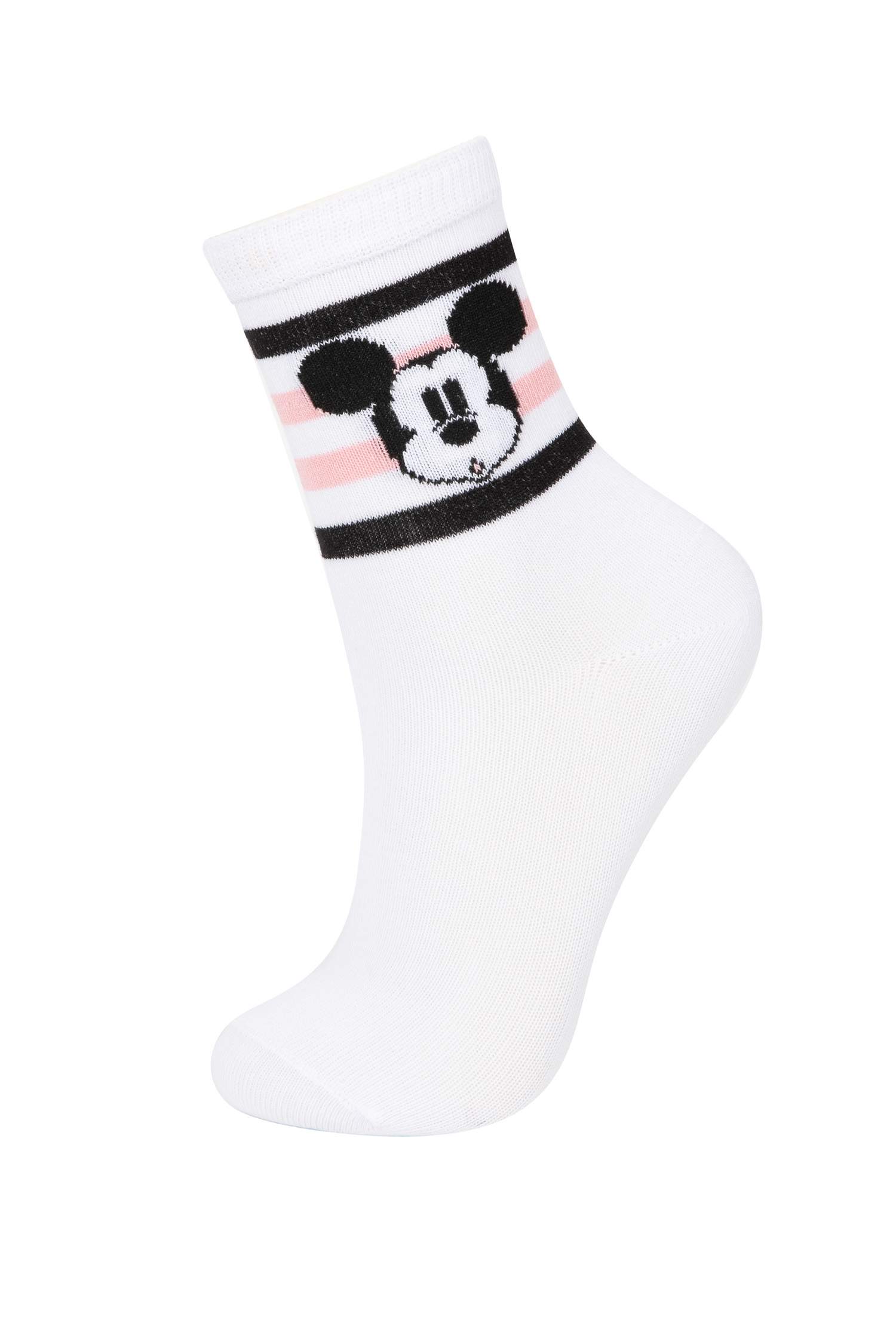 Girl Disney Mickey & Minnie 2 Piece Cotton Long Socks