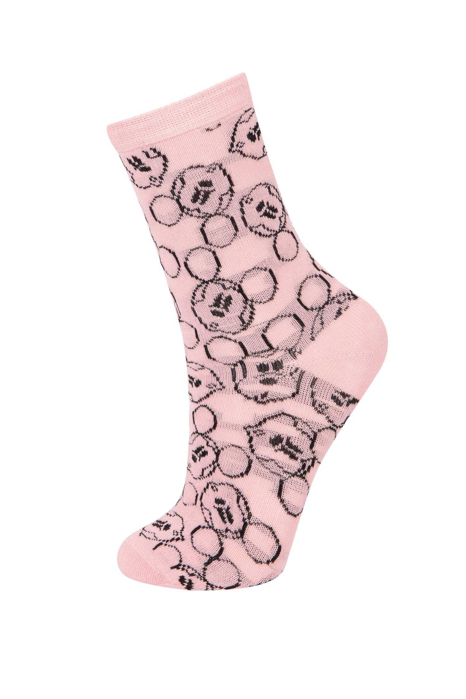 Girl Disney Mickey & Minnie 2 Piece Cotton Long Socks