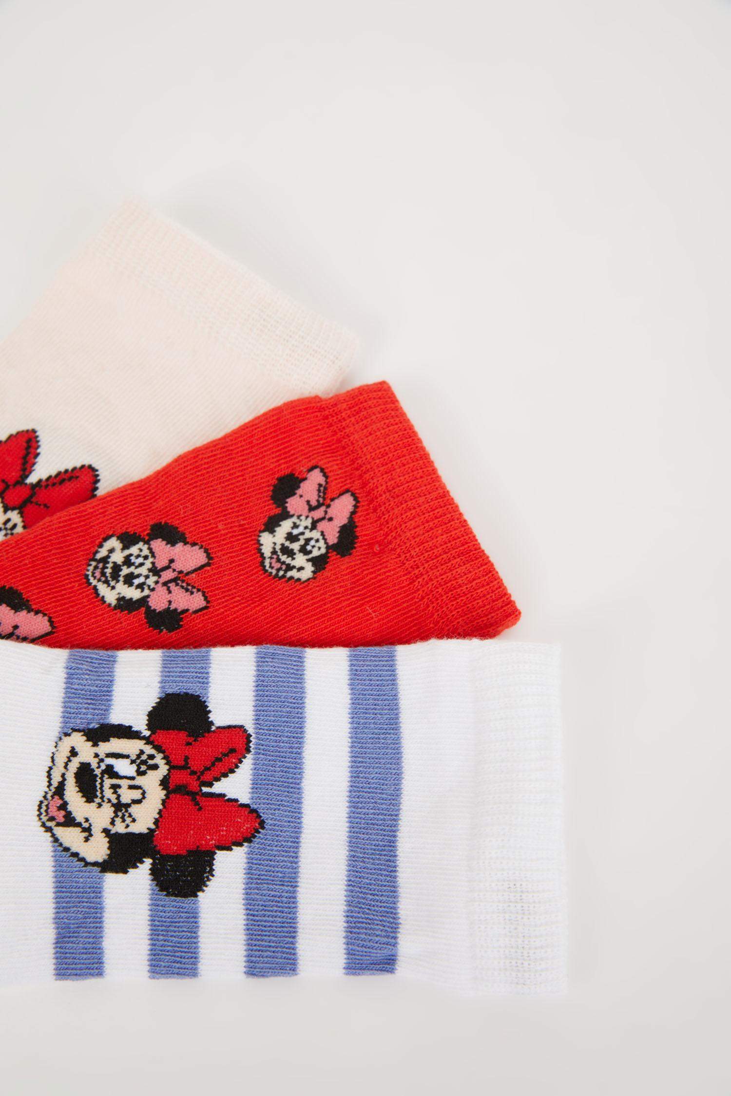 Girl Mickey & Minnie Licensed 3 piece Short Socks