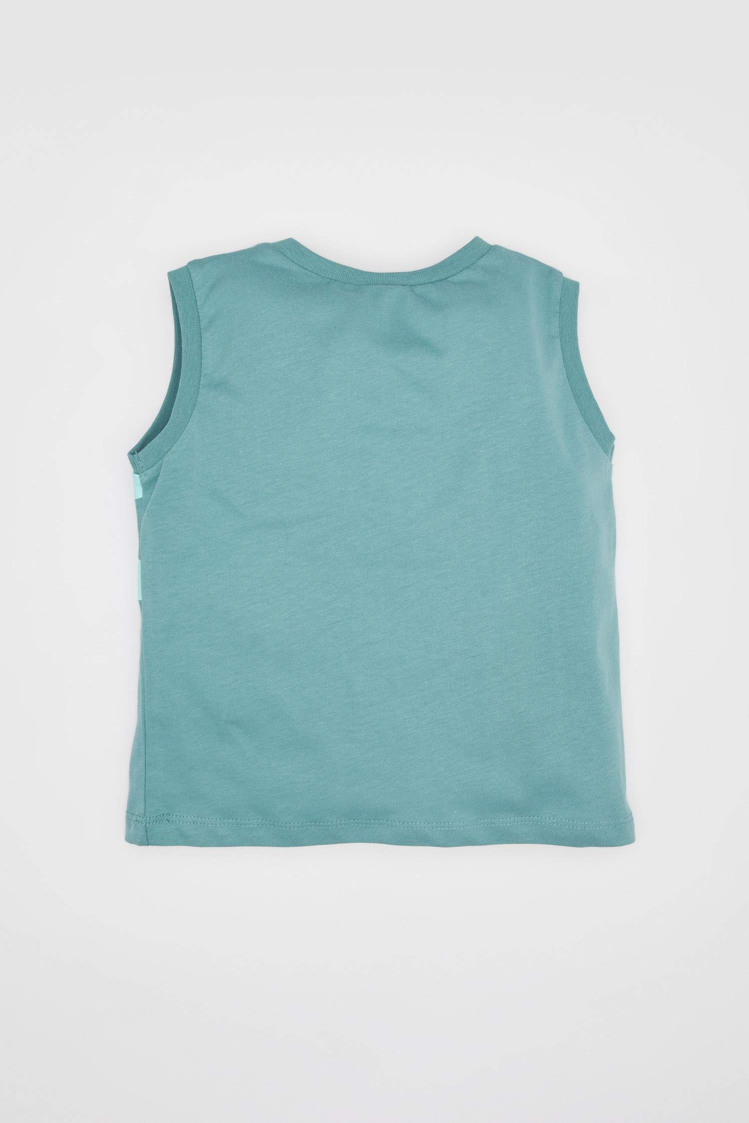 Erkek Bebek Bisiklet Yaka Baskılı Atlet