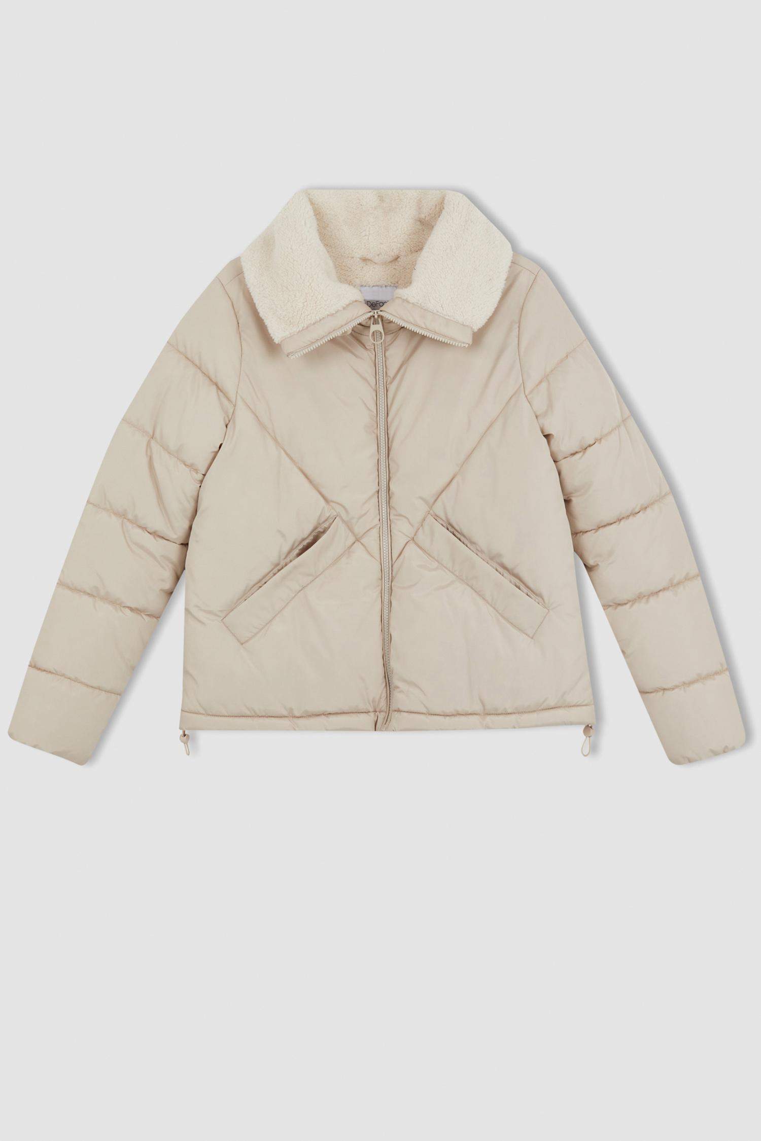 Waterproof Regular Fit Faux Fur Lined Puffer Jacket