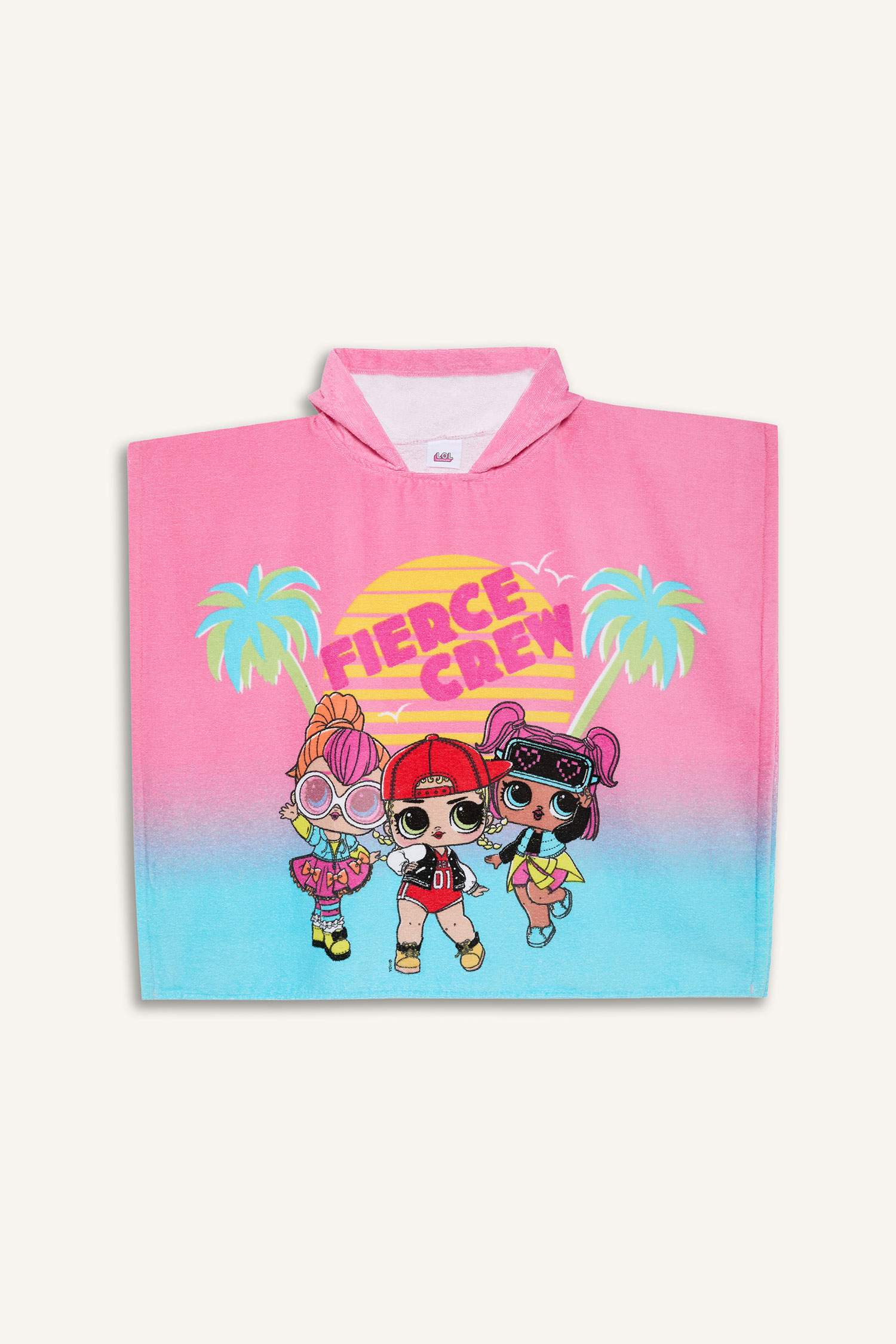 Girl L.O.L. Surprise Patterned Cotton Poncho Towel