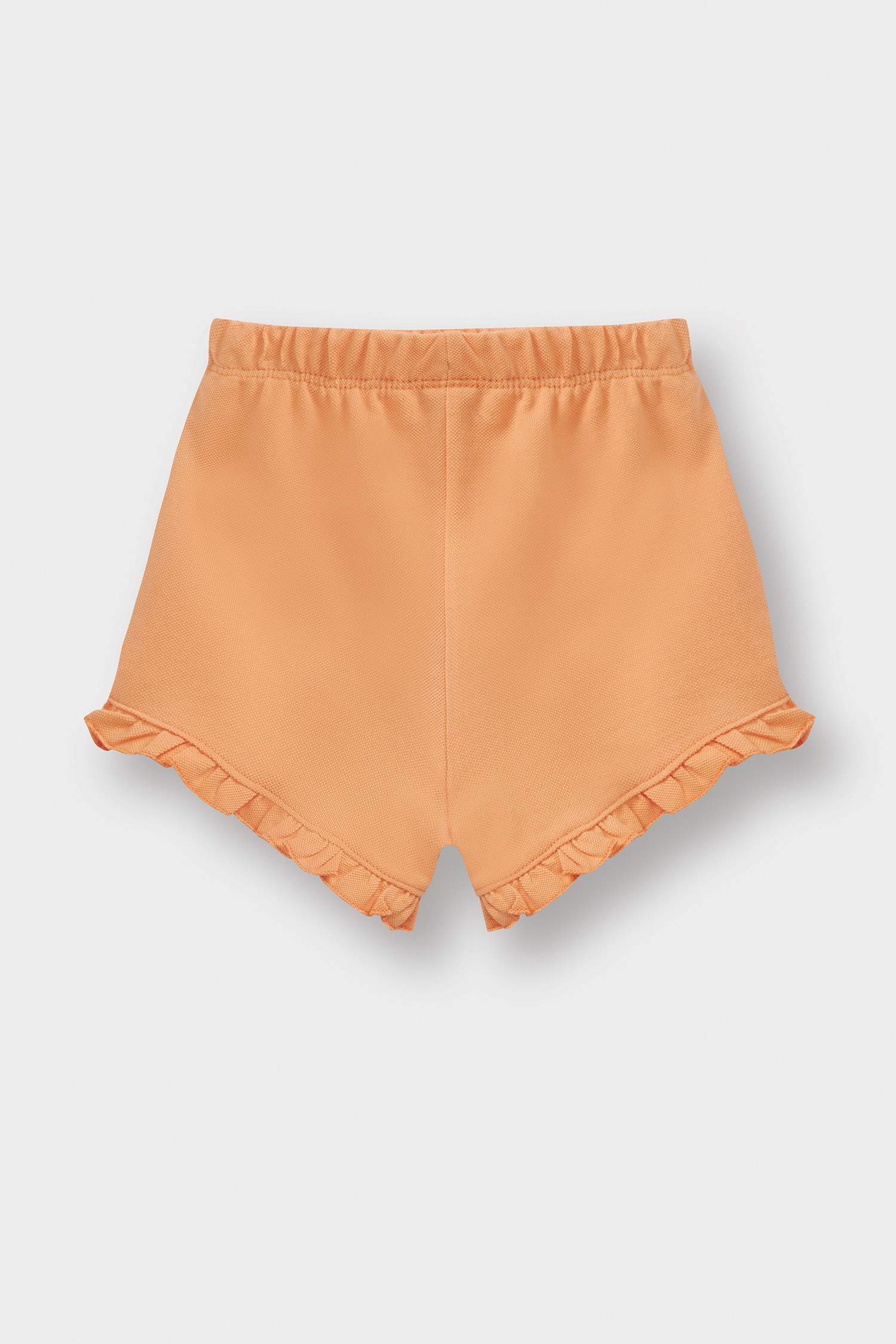 Kız Bebek Beli Lastikli Pike Şort