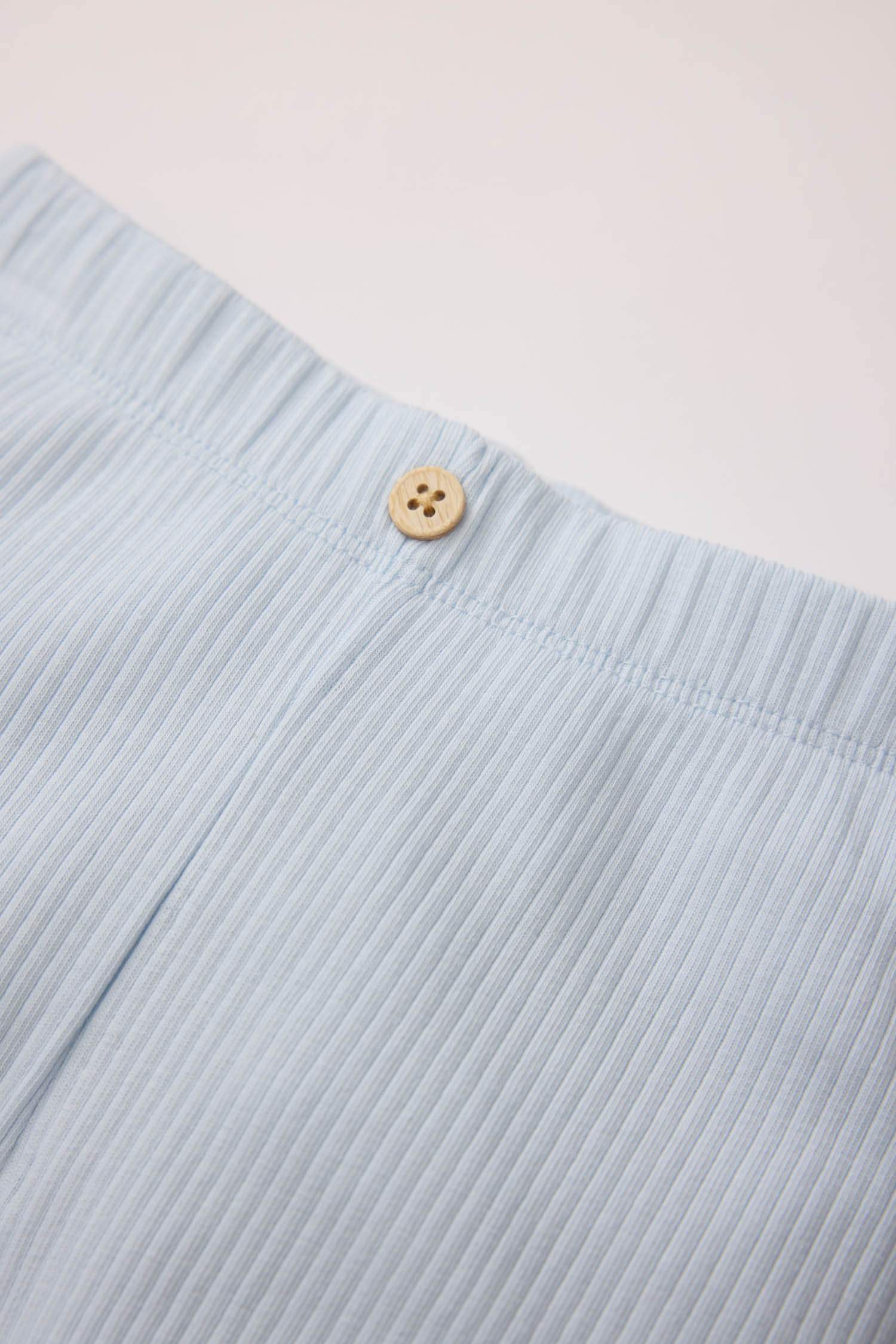 Kız Bebek Beli Lastikli Fitilli Kaşkorse Şort