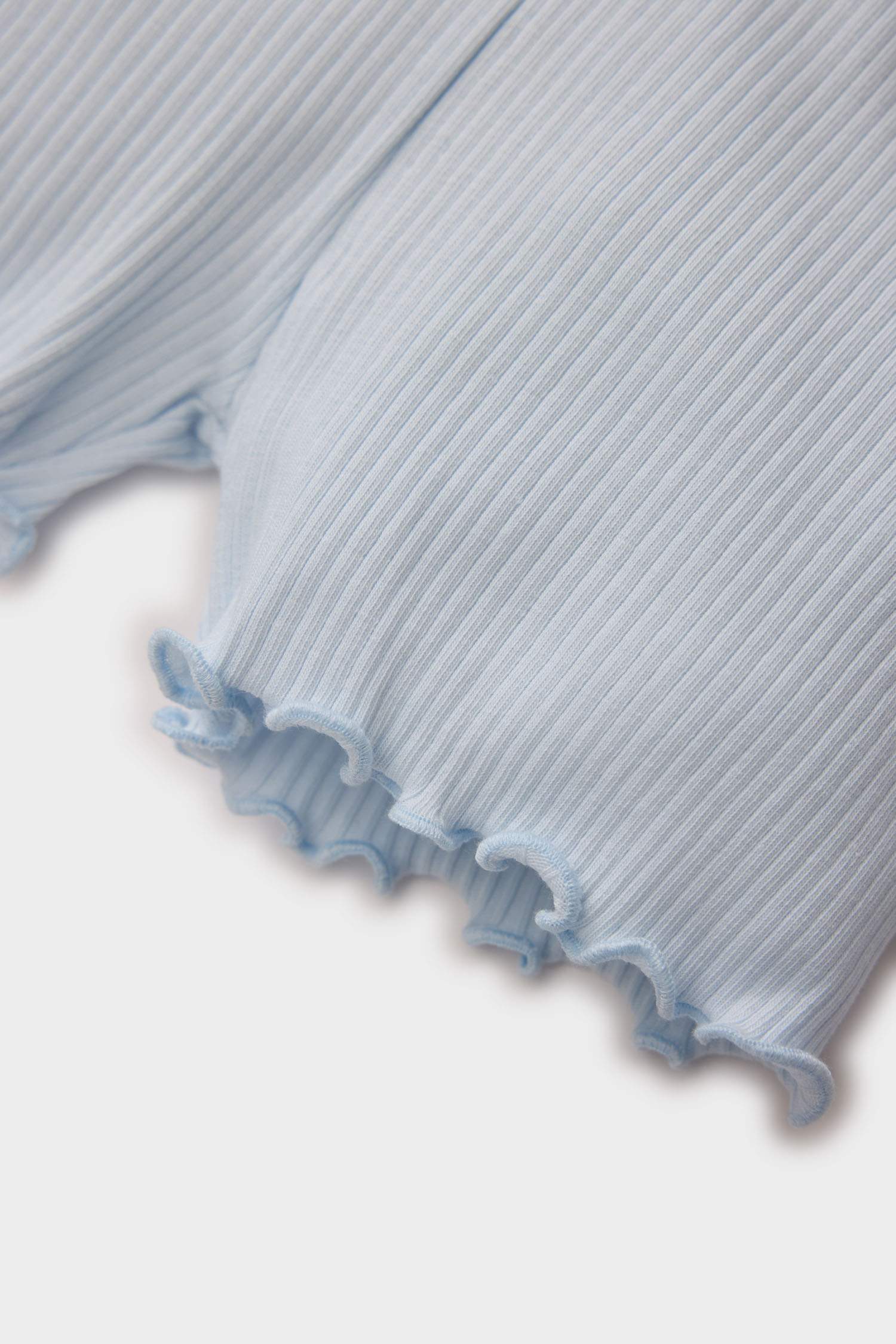 Kız Bebek Beli Lastikli Fitilli Kaşkorse Şort