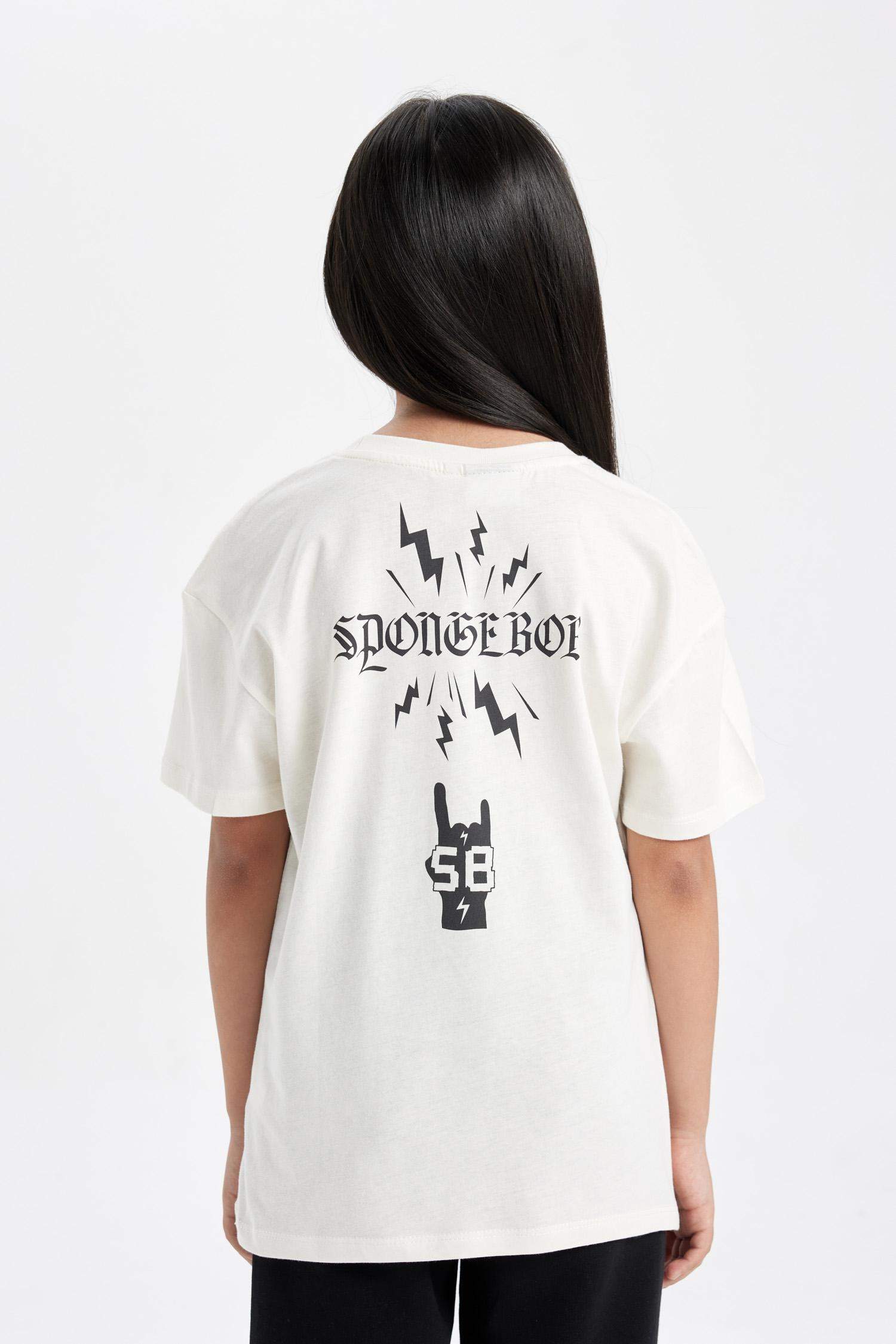 Girl SpongeBob Oversize Fit Short Sleeve T-Shirt