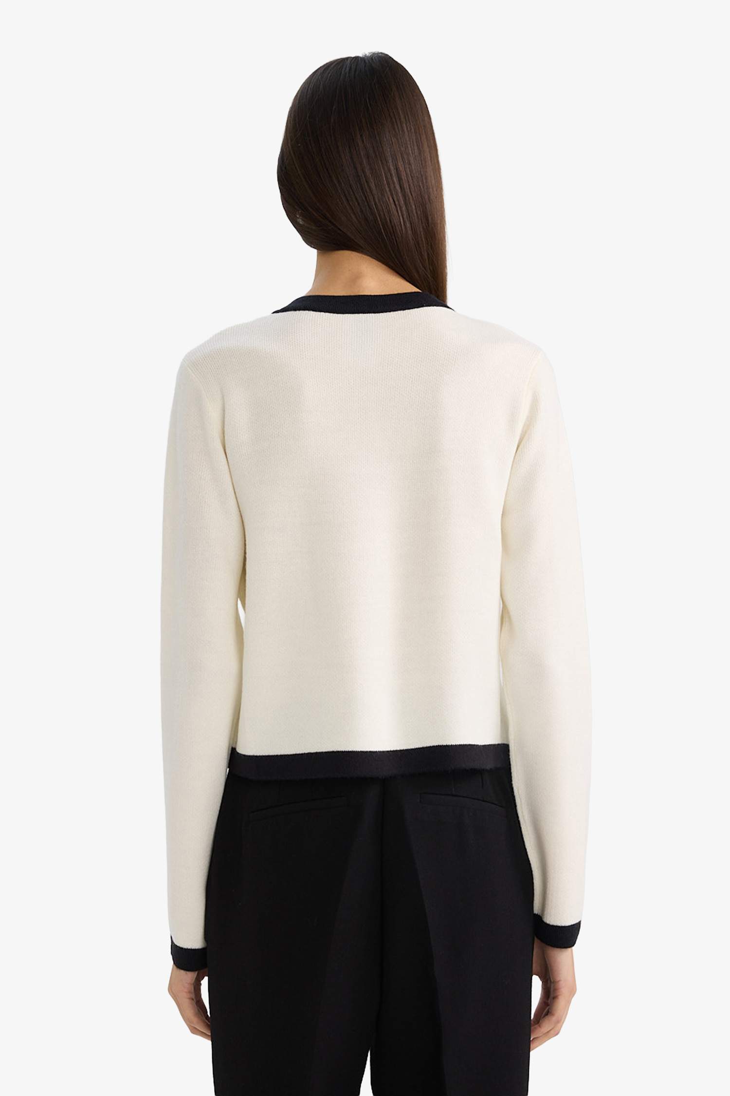 Regular Fit Bisiklet Yaka Düğmeli Triko Hırka