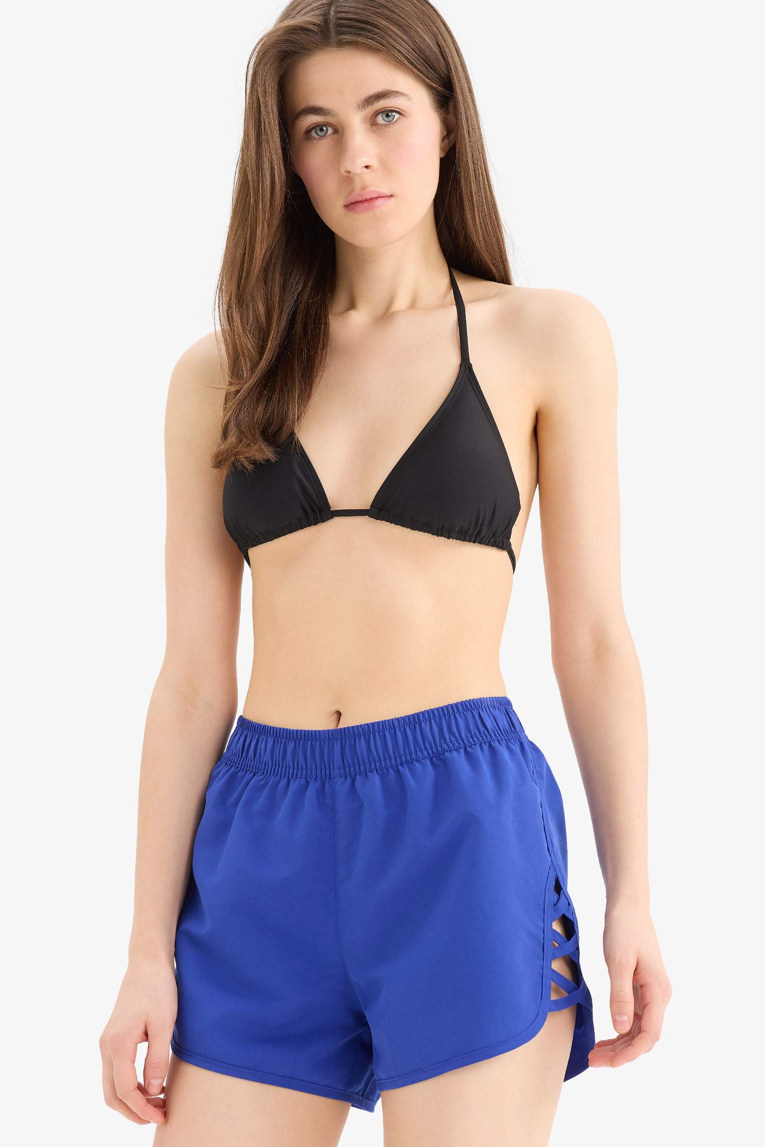 Fall in Love қалыпты пішім Тоқымалы жүзу шолақ шалбар