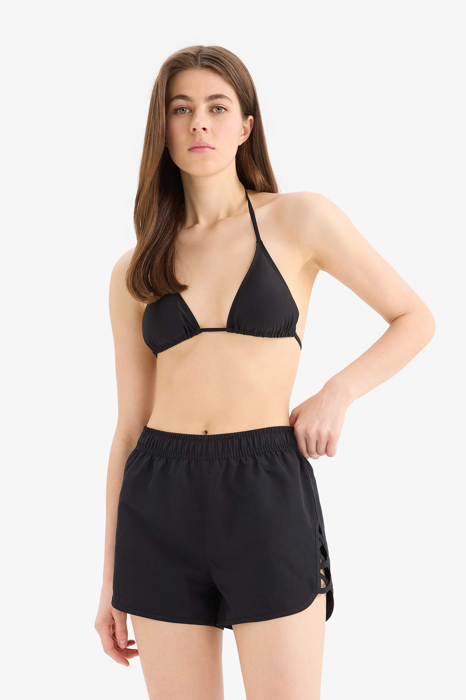 Fall in Love қалыпты пішім Тоқымалы жүзу шолақ шалбар