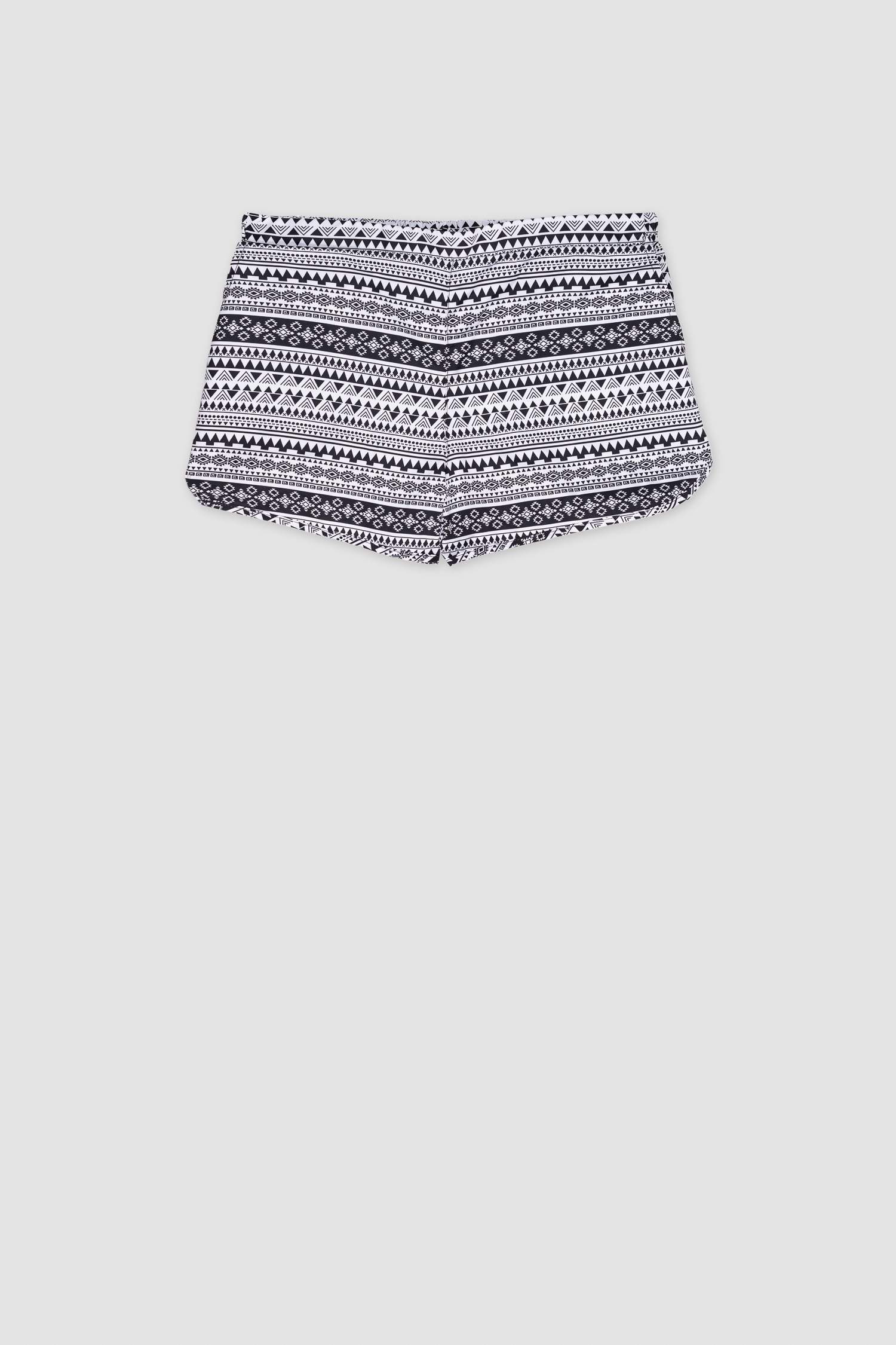 Fall in Love Regular Fit Ethnic Patterned Swim Shorts