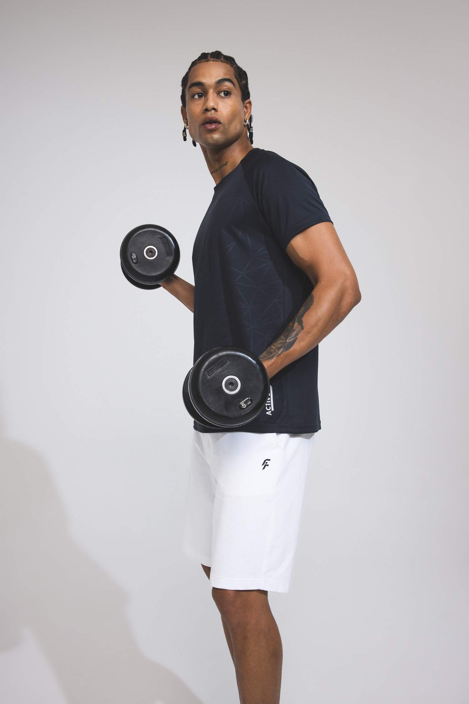 DeFactoFit Standard Fit Crew Neck Patterned T-Shirt